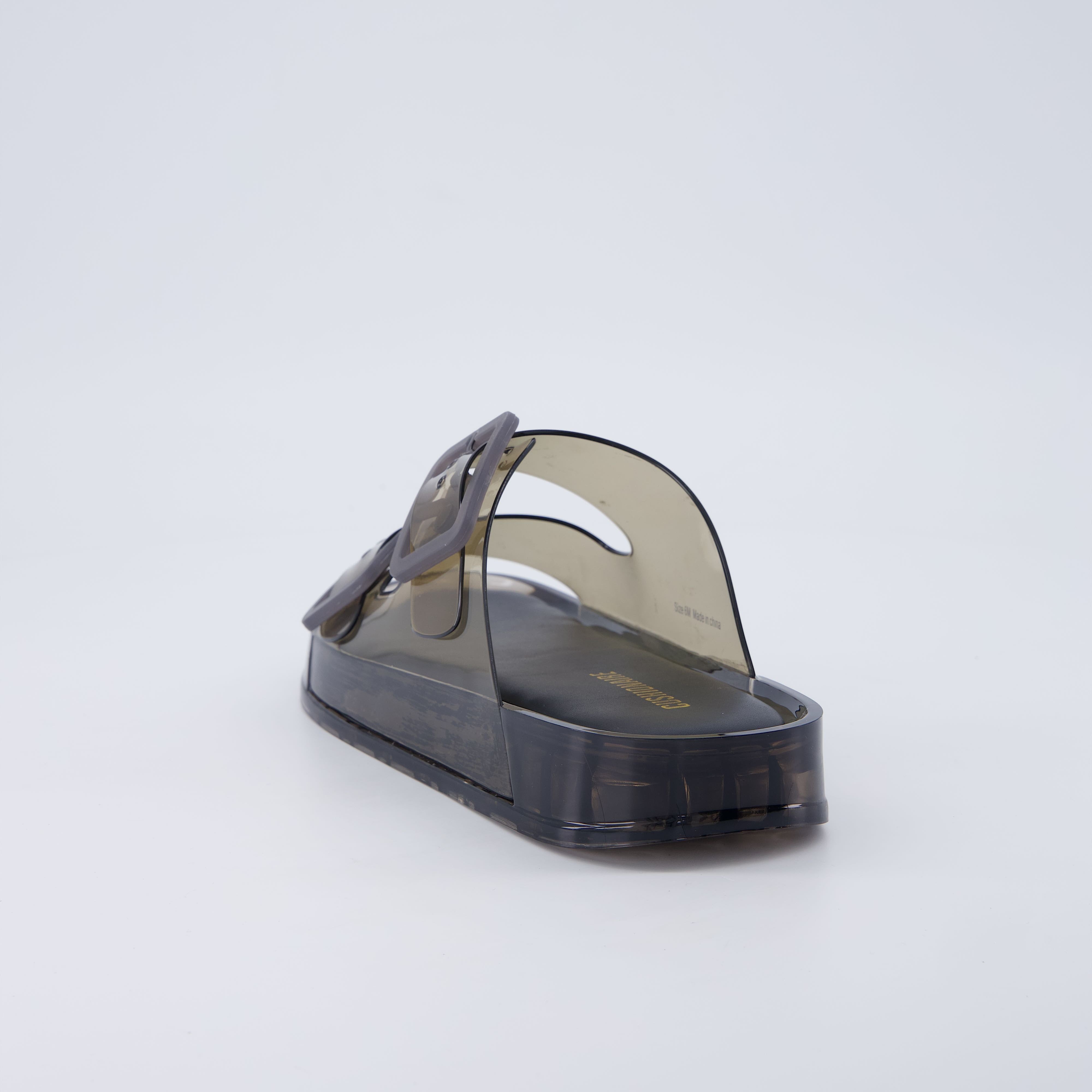 Pool Slip-On Slides Smoke Medium