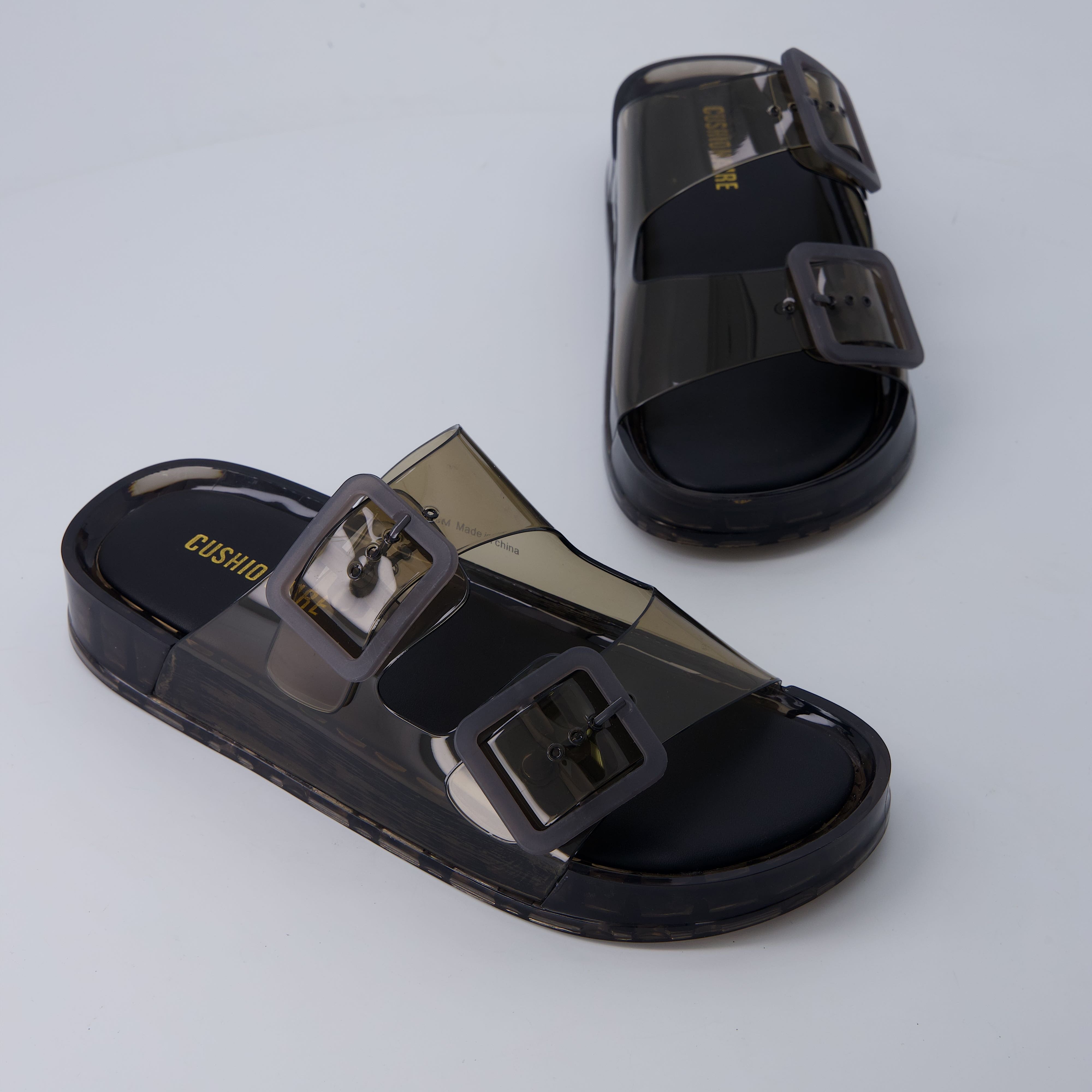 Pool Slip-On Slides Smoke Medium
