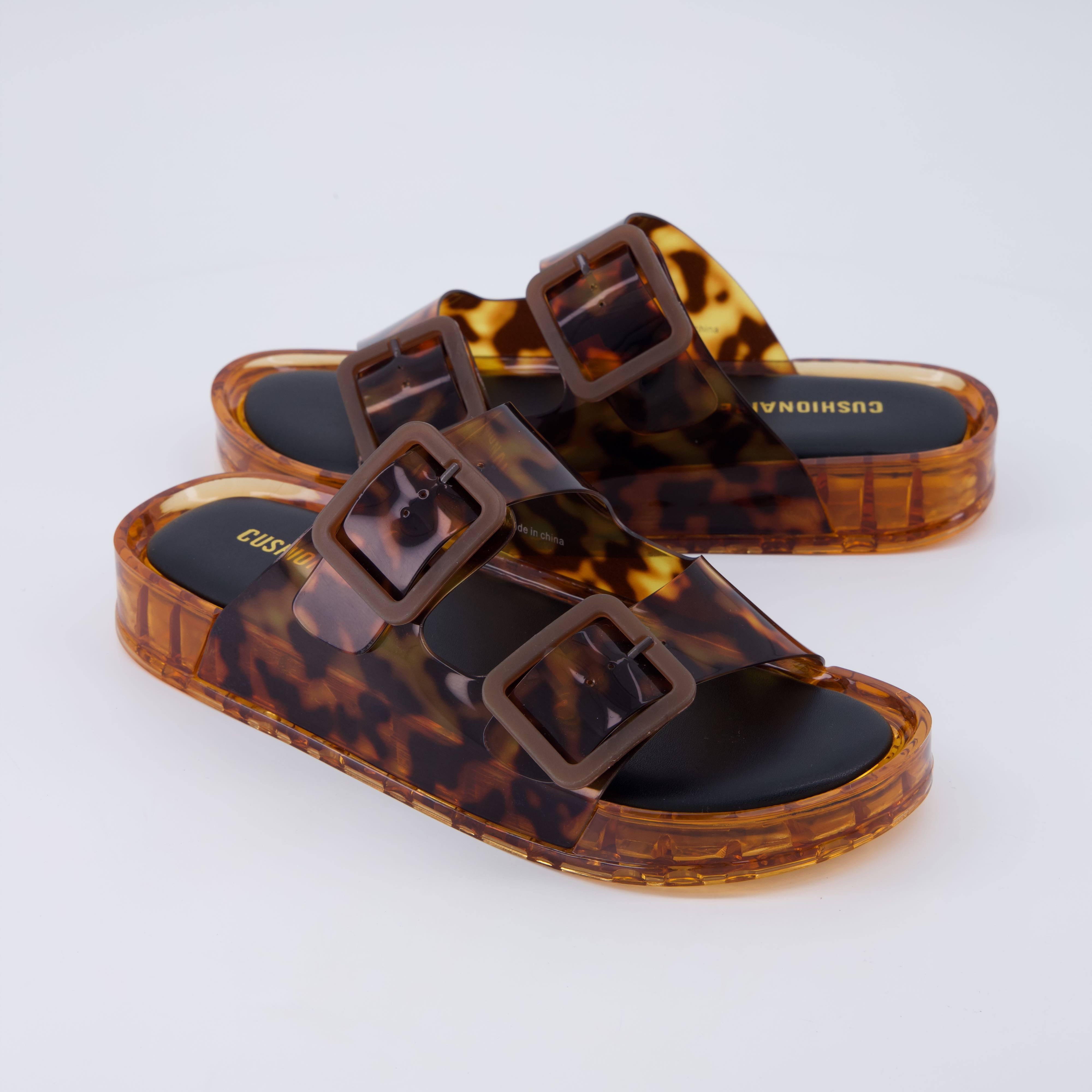 Pool Slip-On Slides Tortie Medium
