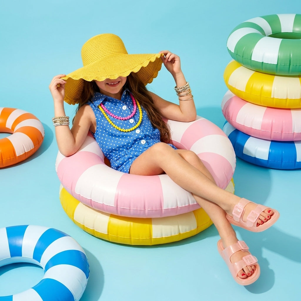 Pool-K Jelly Sandals Pink Medium