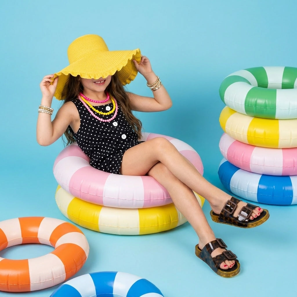 Pool-K Jelly Sandals Brown Medium