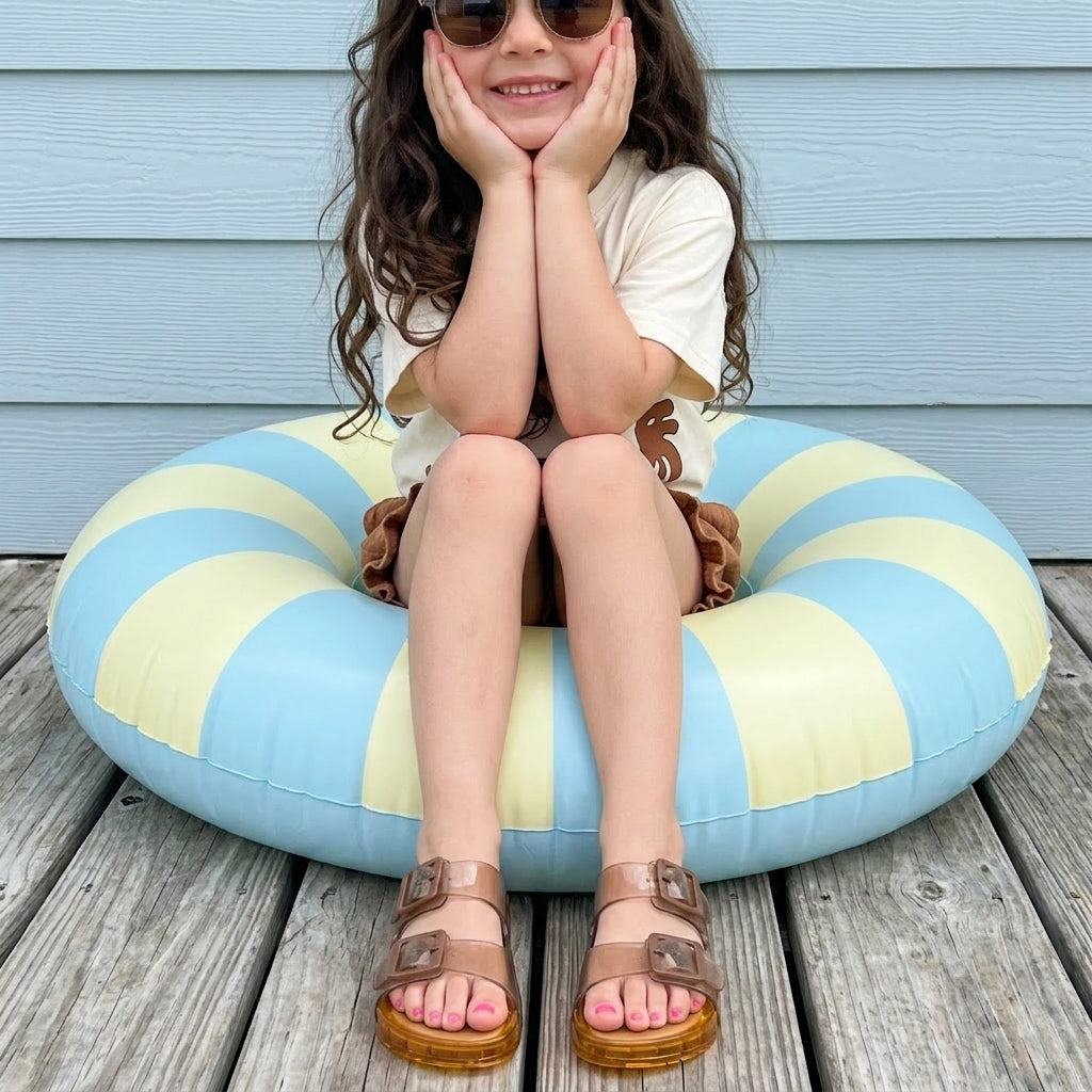 Pool-K Jelly Sandals Brown Medium