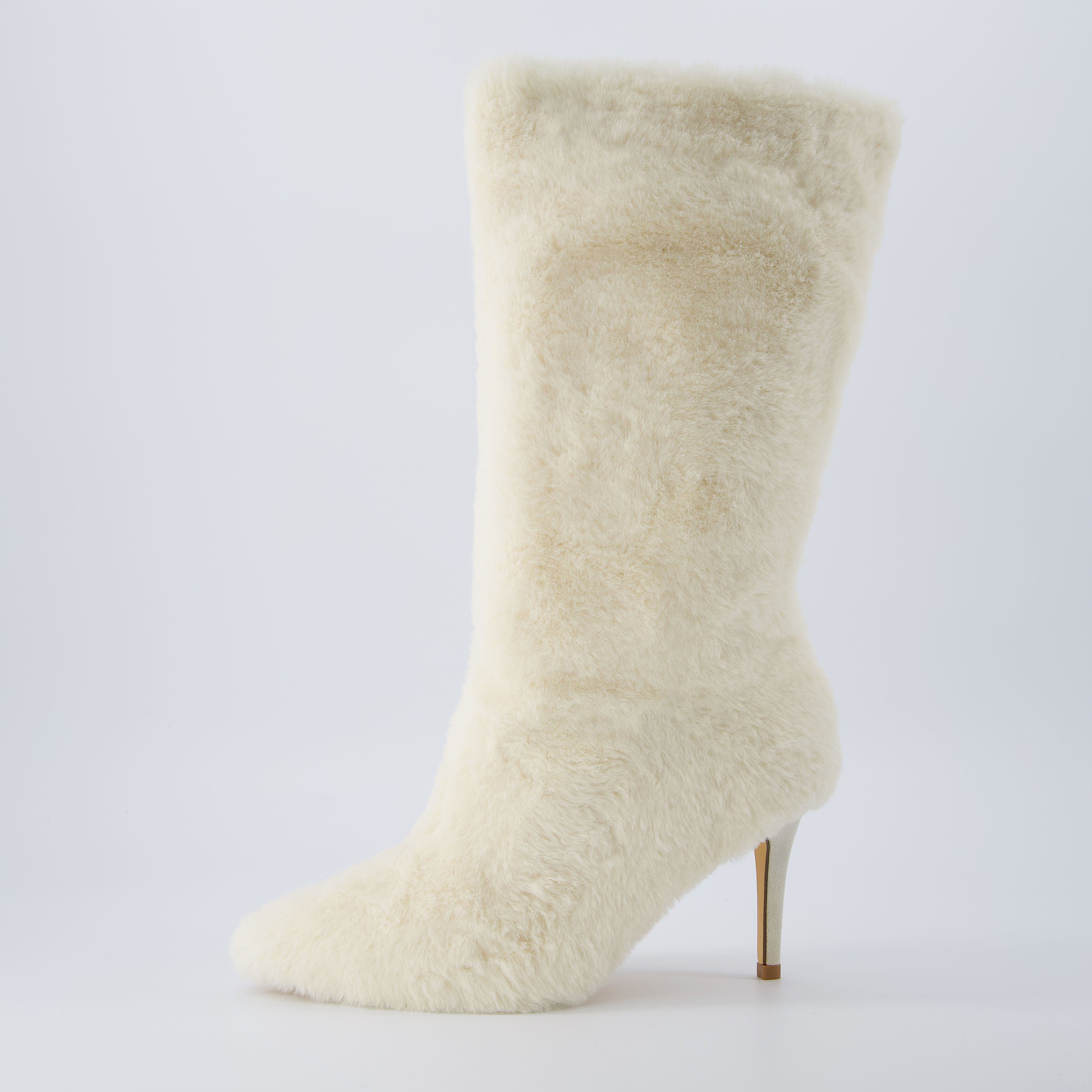 Posh Shearling Boot Cream
