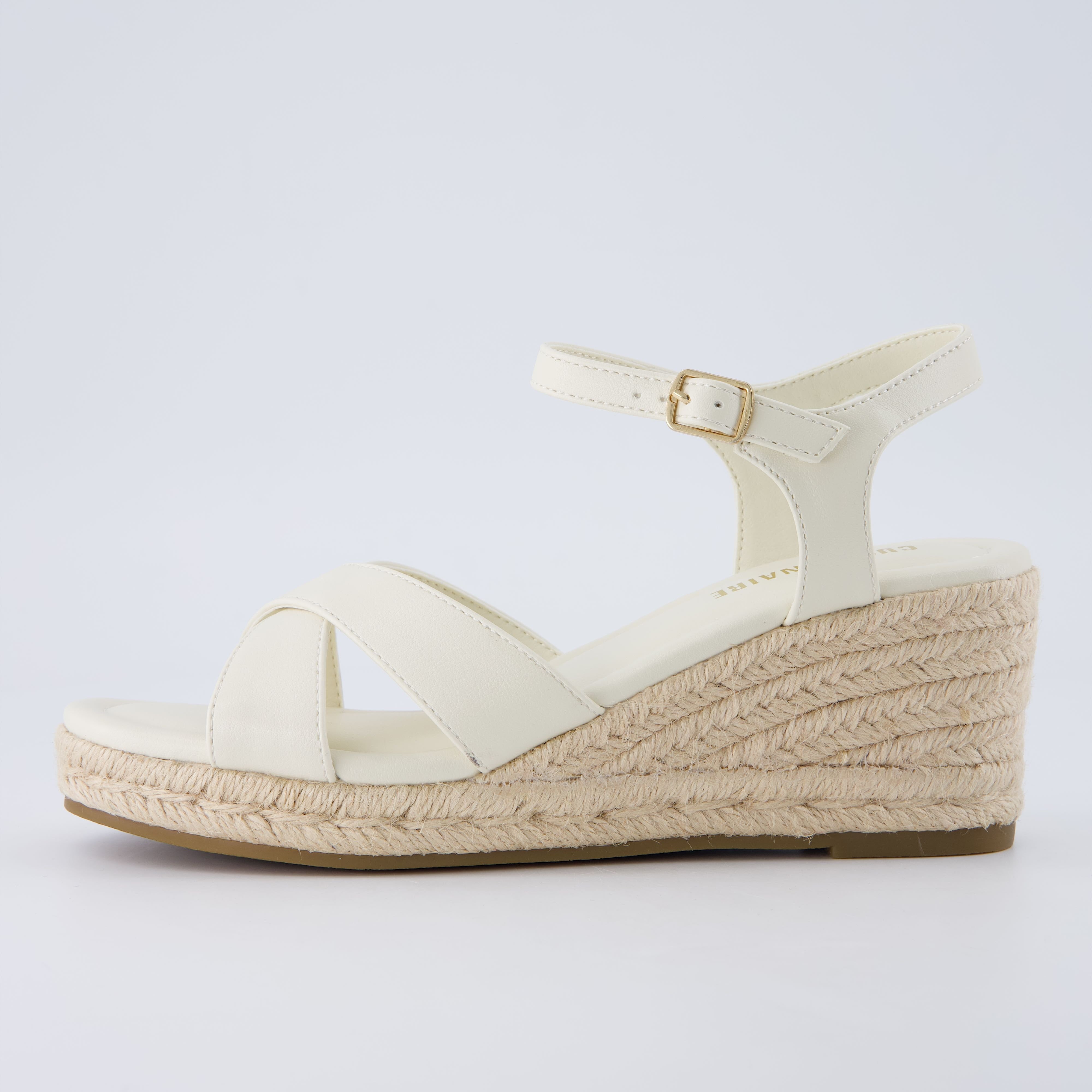 Prego Espadrille Wedge Sandals Gray Medium