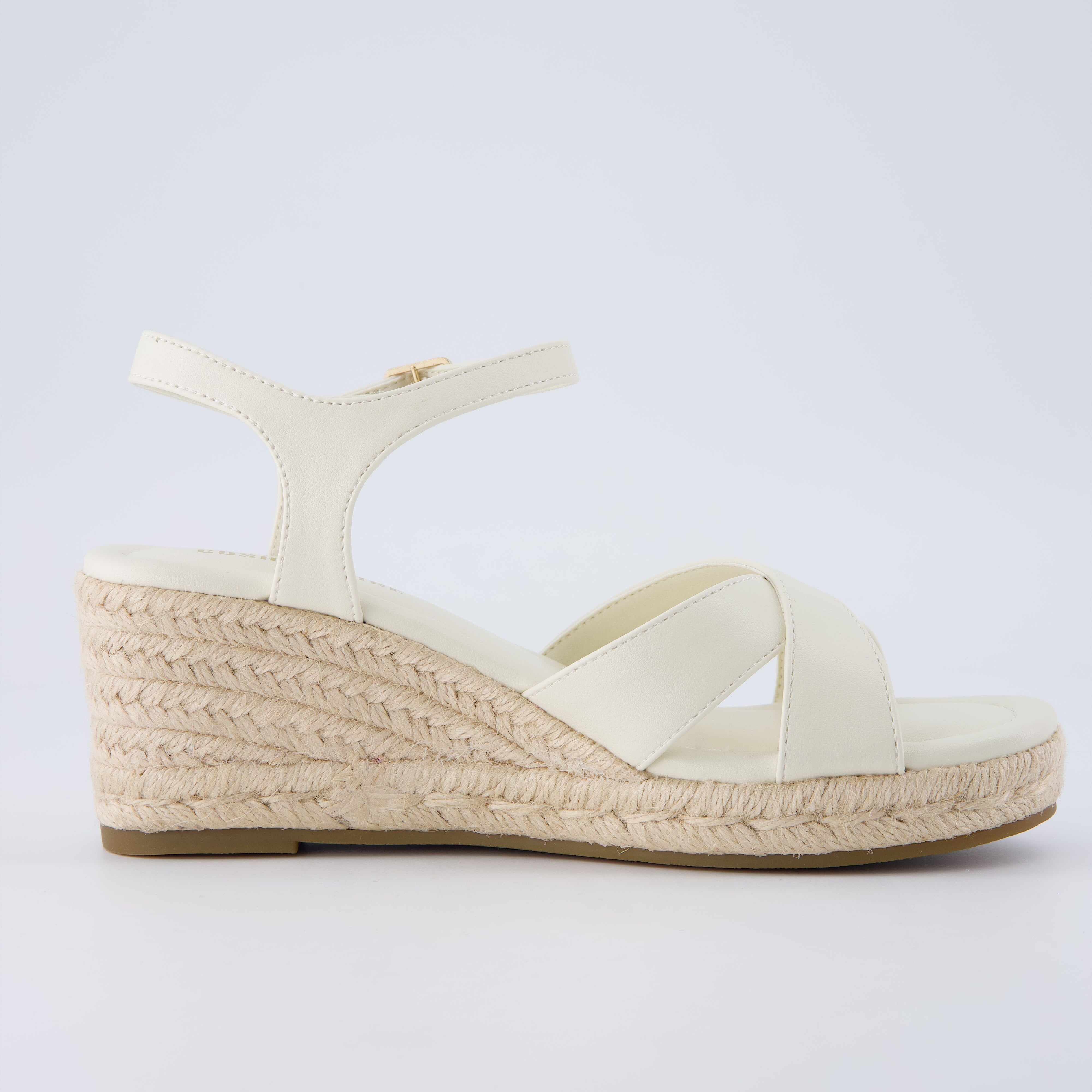 Prego Espadrille Wedge Sandals Gray Medium