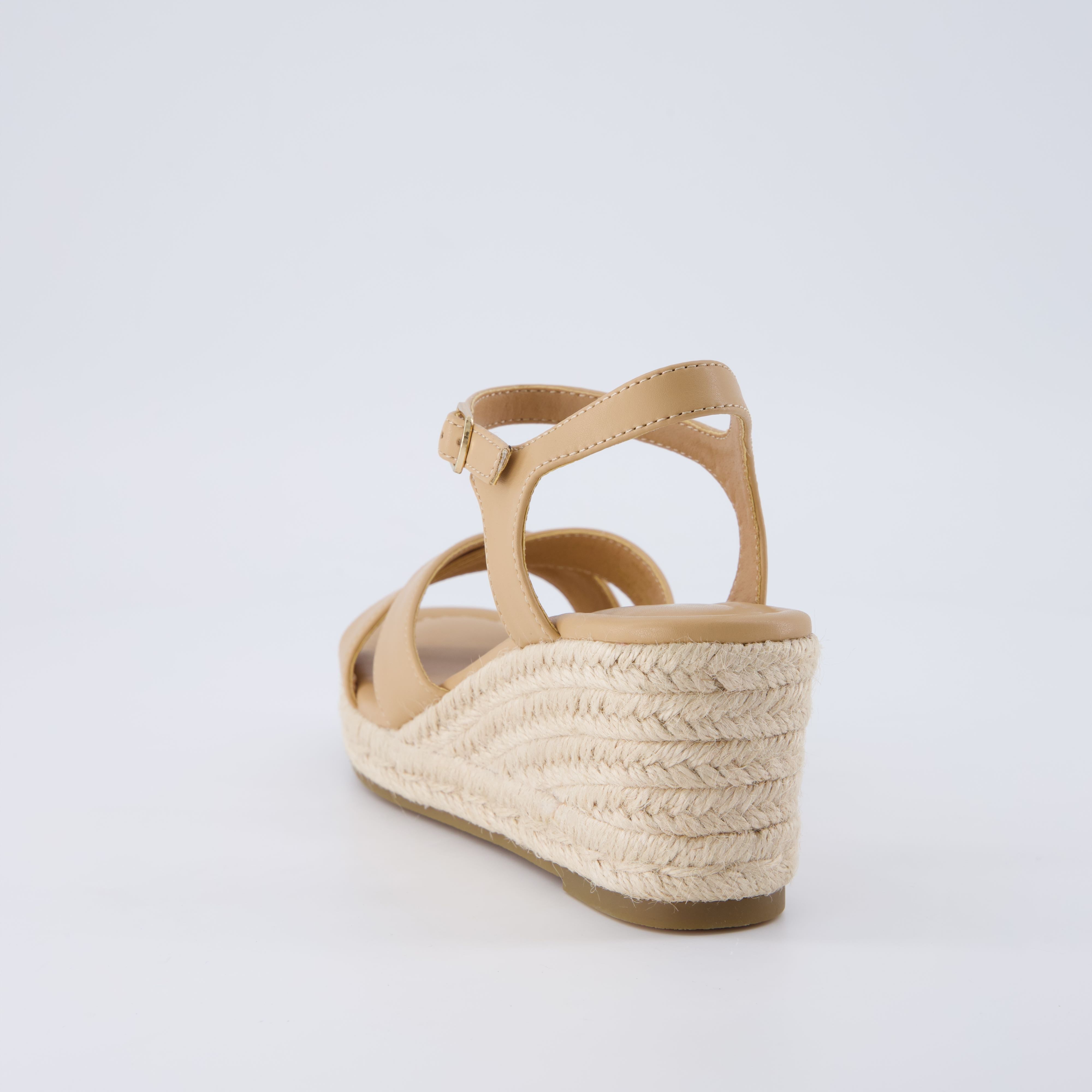 Prego Espadrille Wedge Sandals Brown Medium