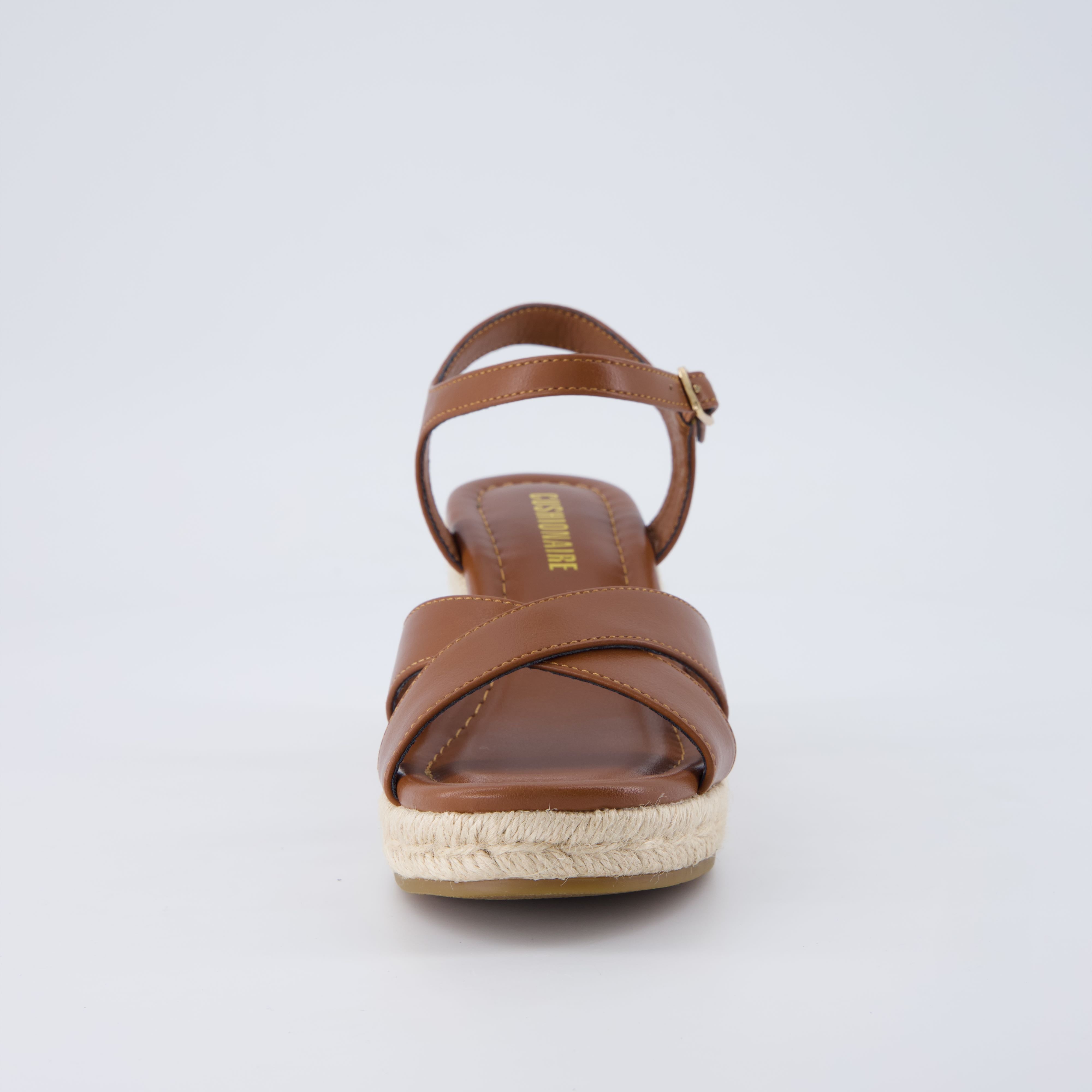 Prego Espadrille Wedge Sandals Brown Medium