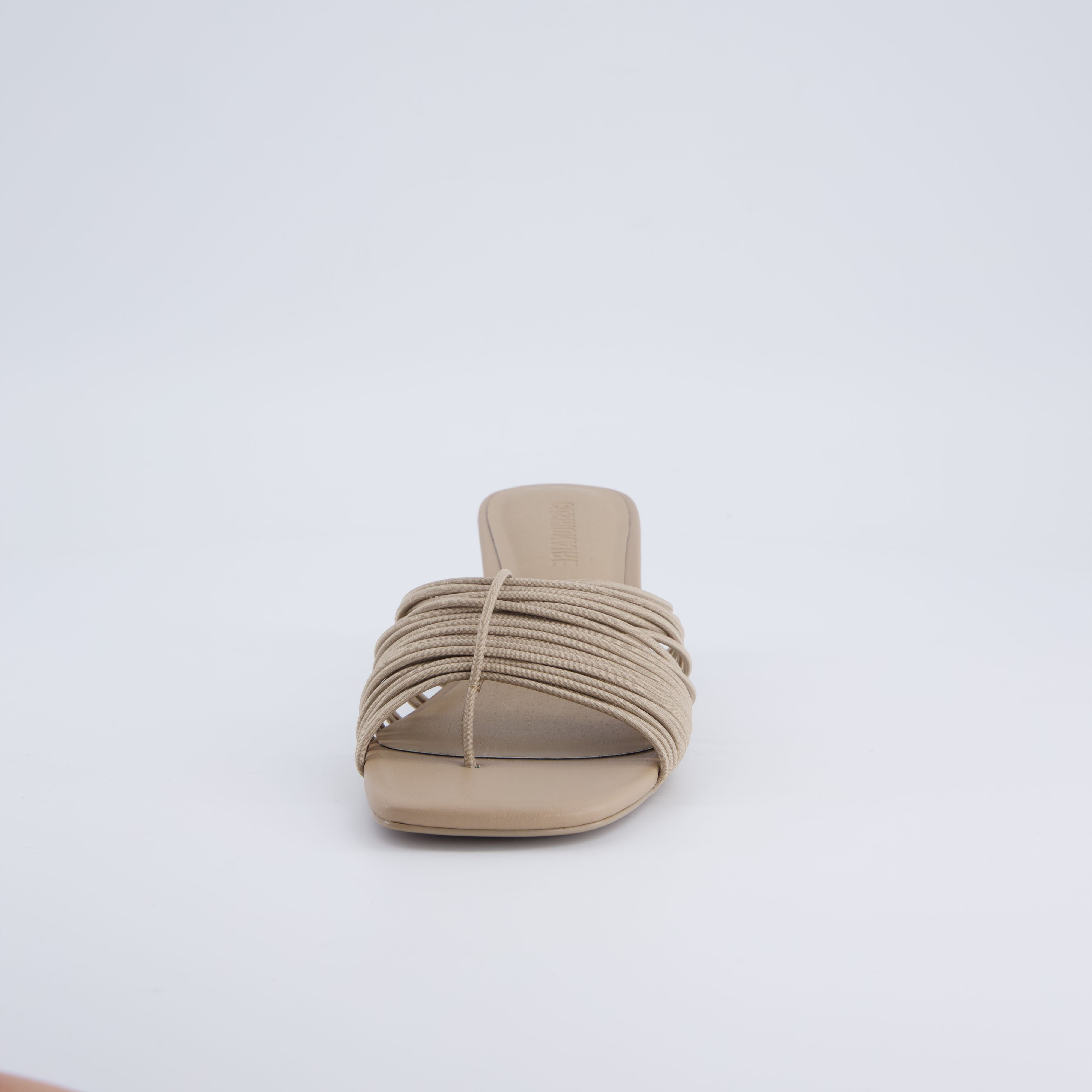 Quiz Kitten Heels Taupe Medium