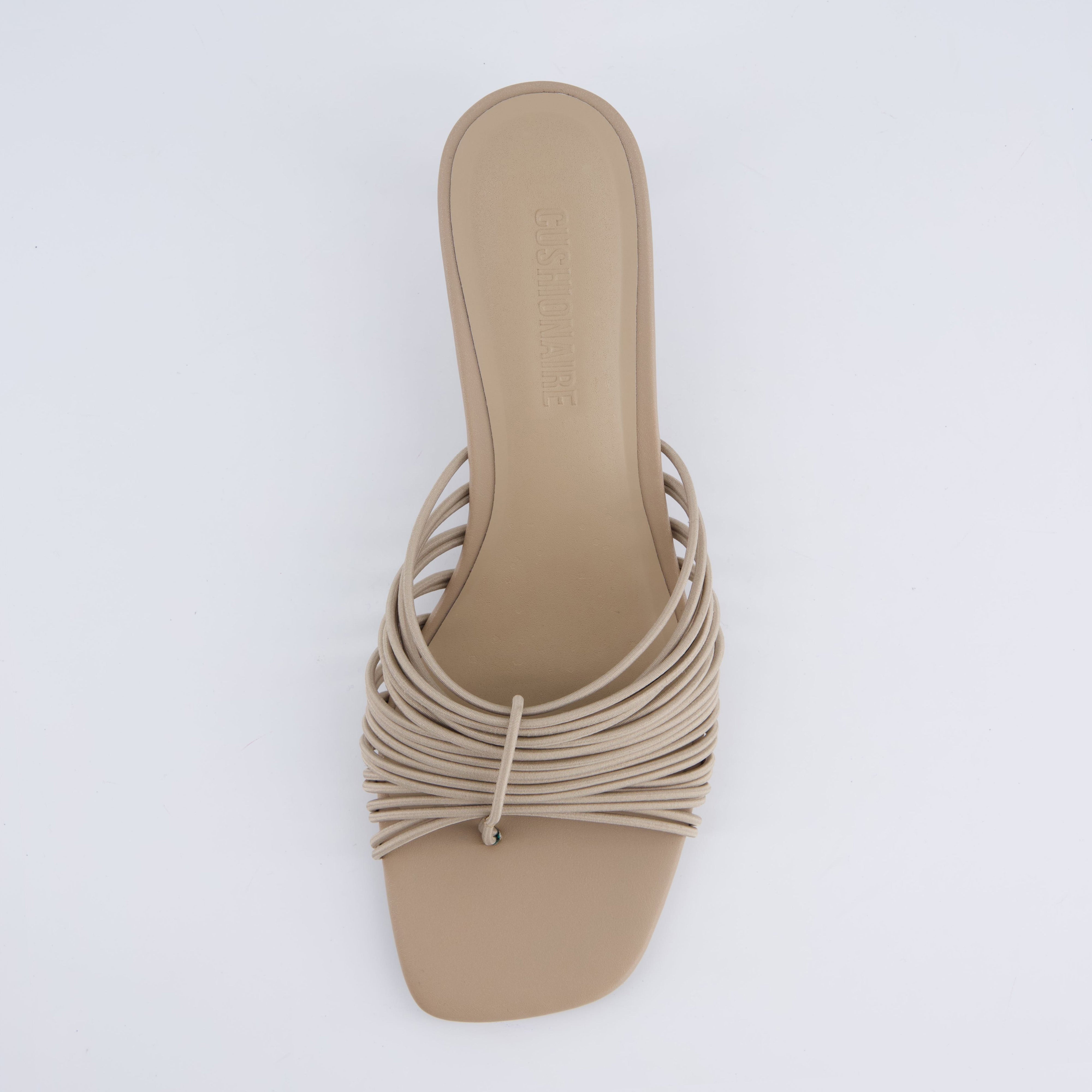 Quiz Kitten Heels Taupe Medium