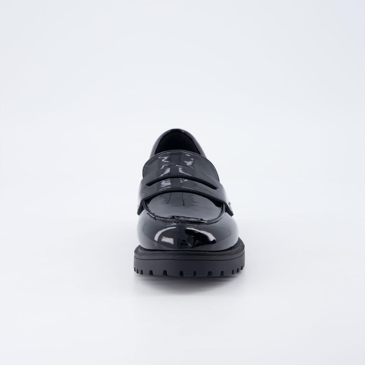 Racy Girls Penny Loafers Black Patent Medium