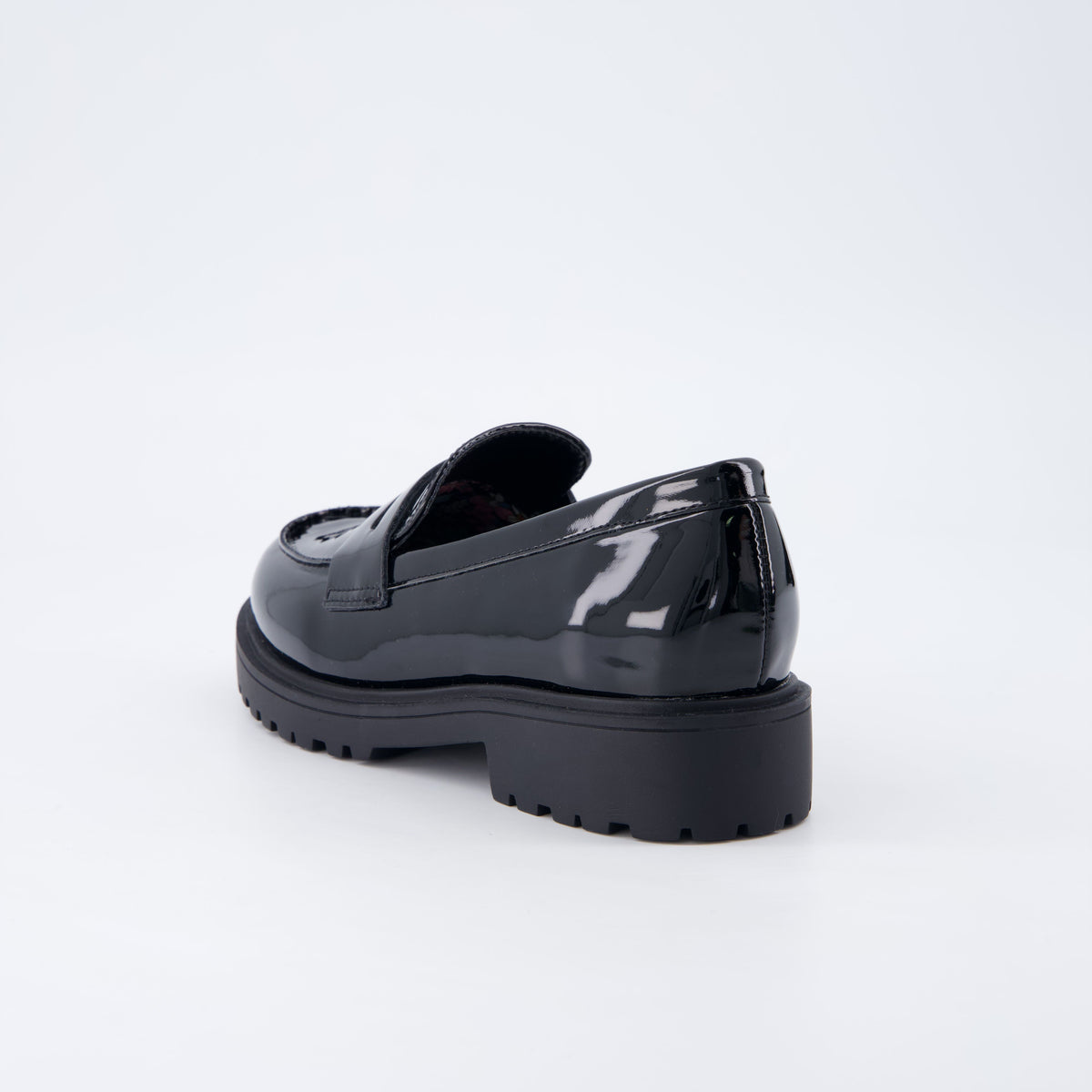 Racy Girls Penny Loafers Black Patent Medium