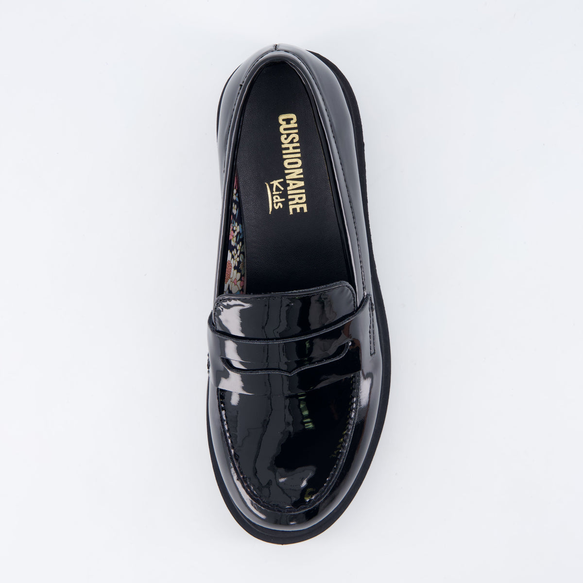 Racy Girls Penny Loafers Black Patent Medium