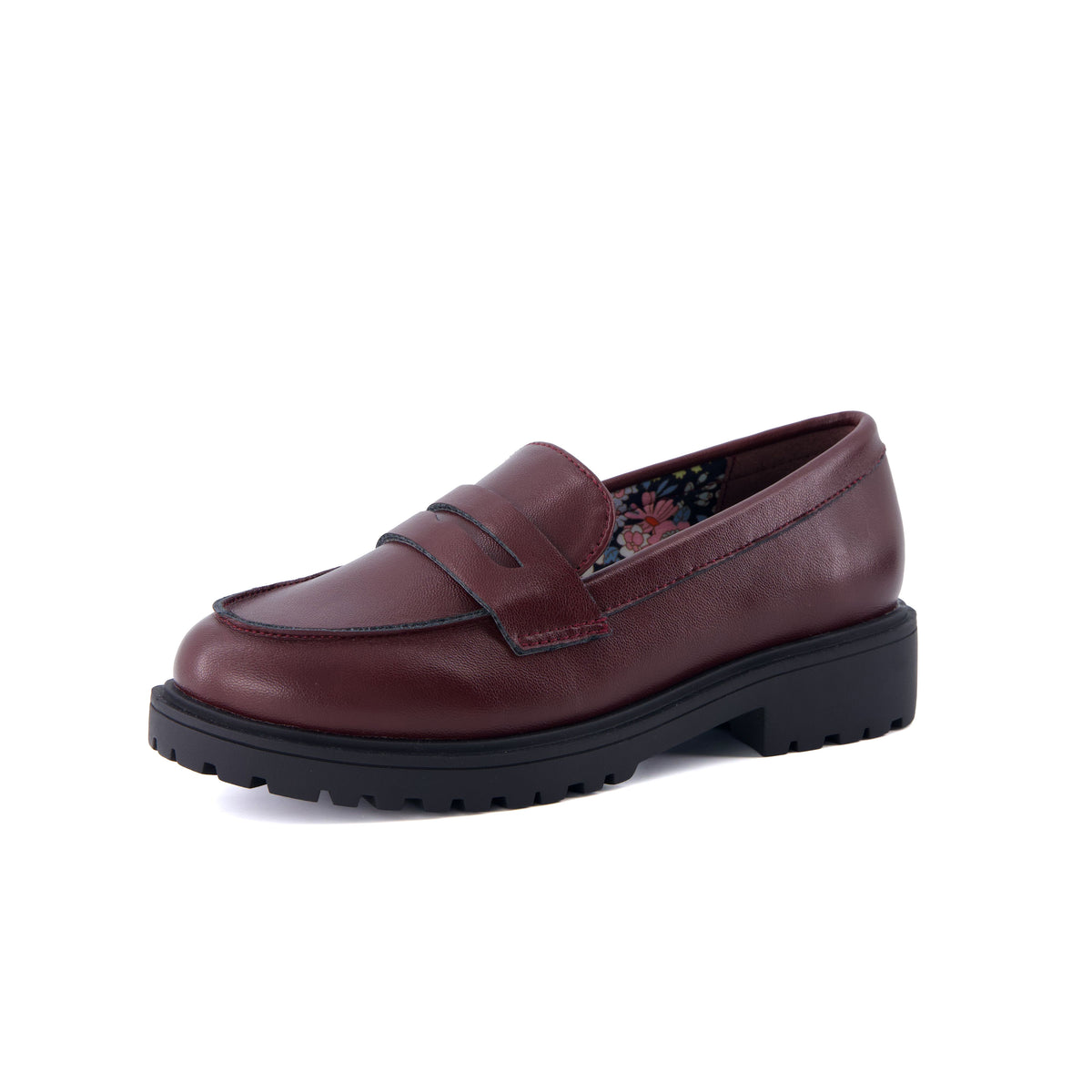 Racy Girls Penny Loafers Burgundy Medium