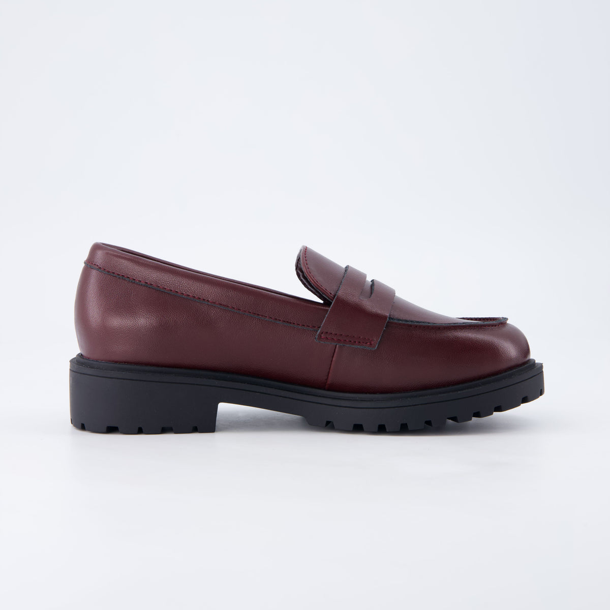 Racy Girls Penny Loafers Burgundy Medium