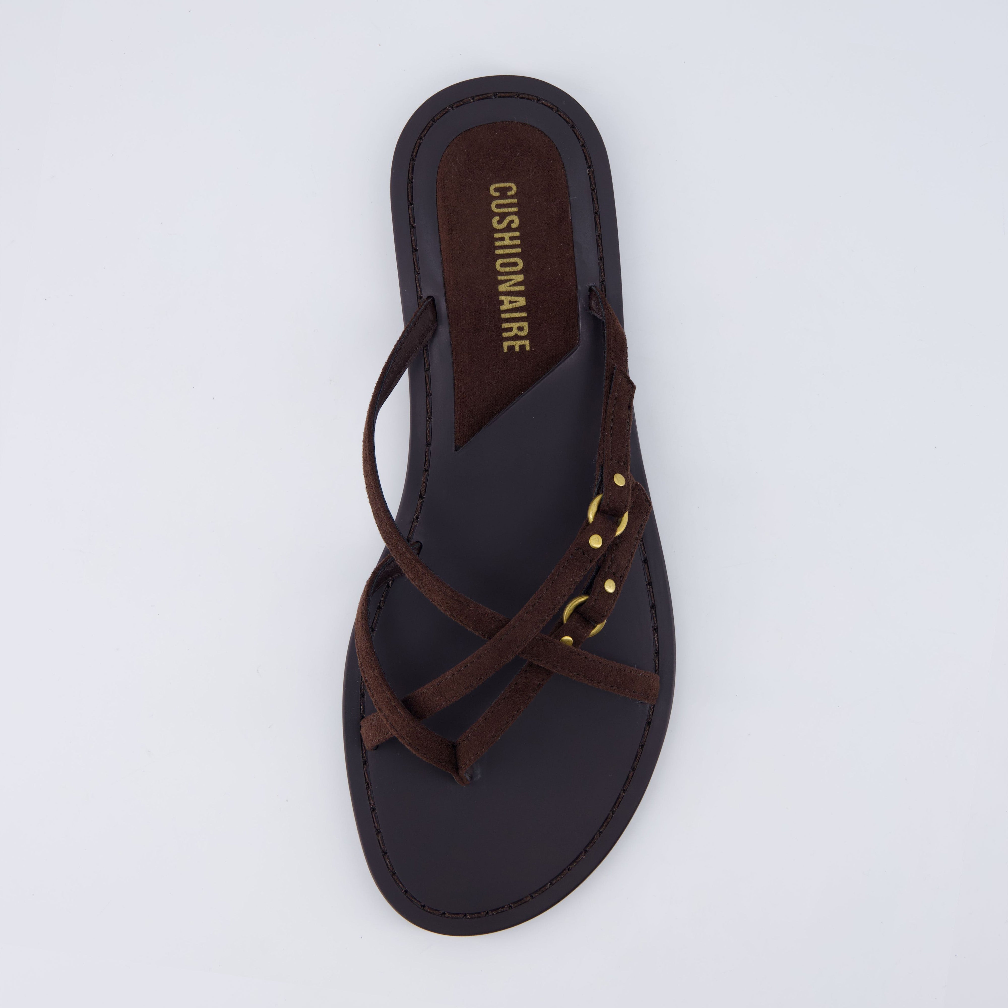 Raz Thong Strappy Sandals Chocolate Medium