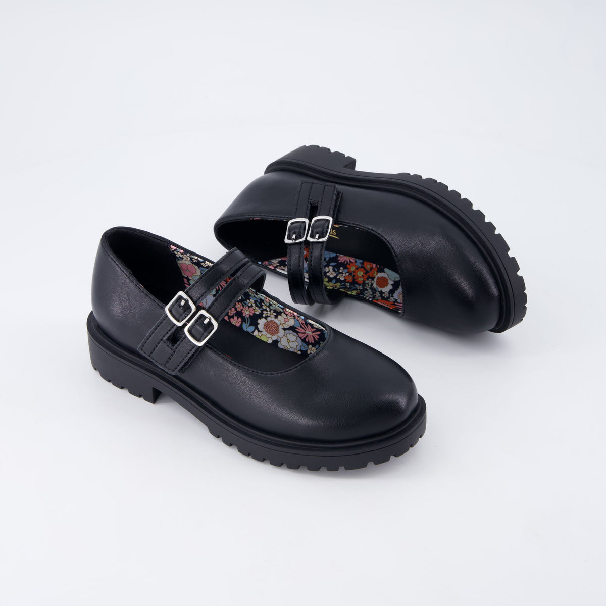Reba Girls Mary Jane Shoes Black Medium