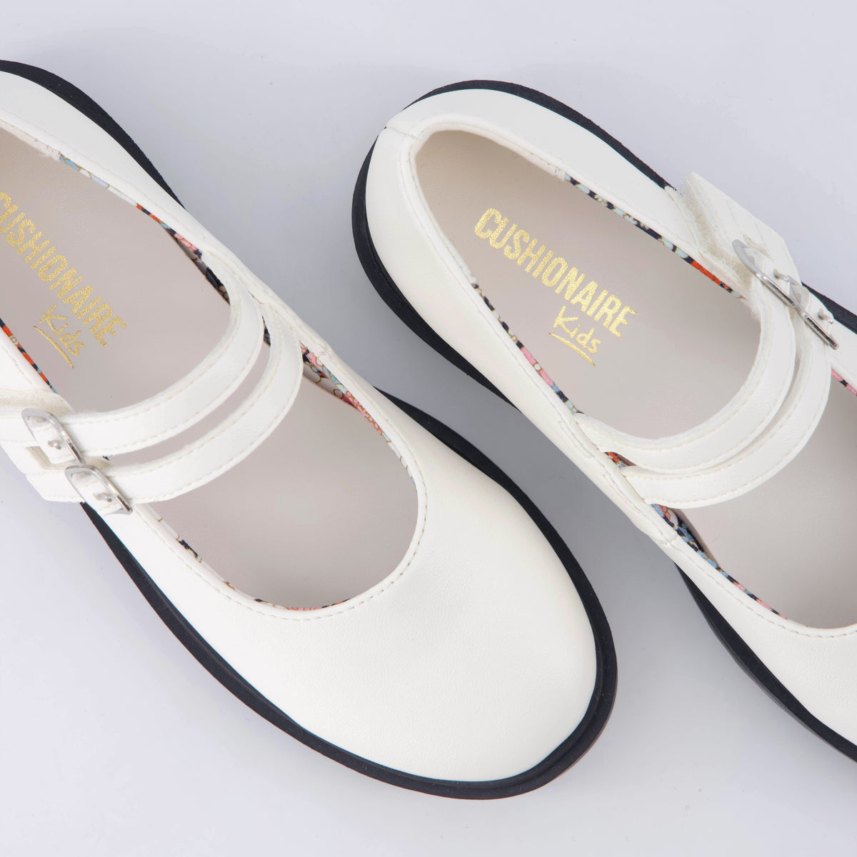 Reba Girls Mary Jane Shoes White Medium
