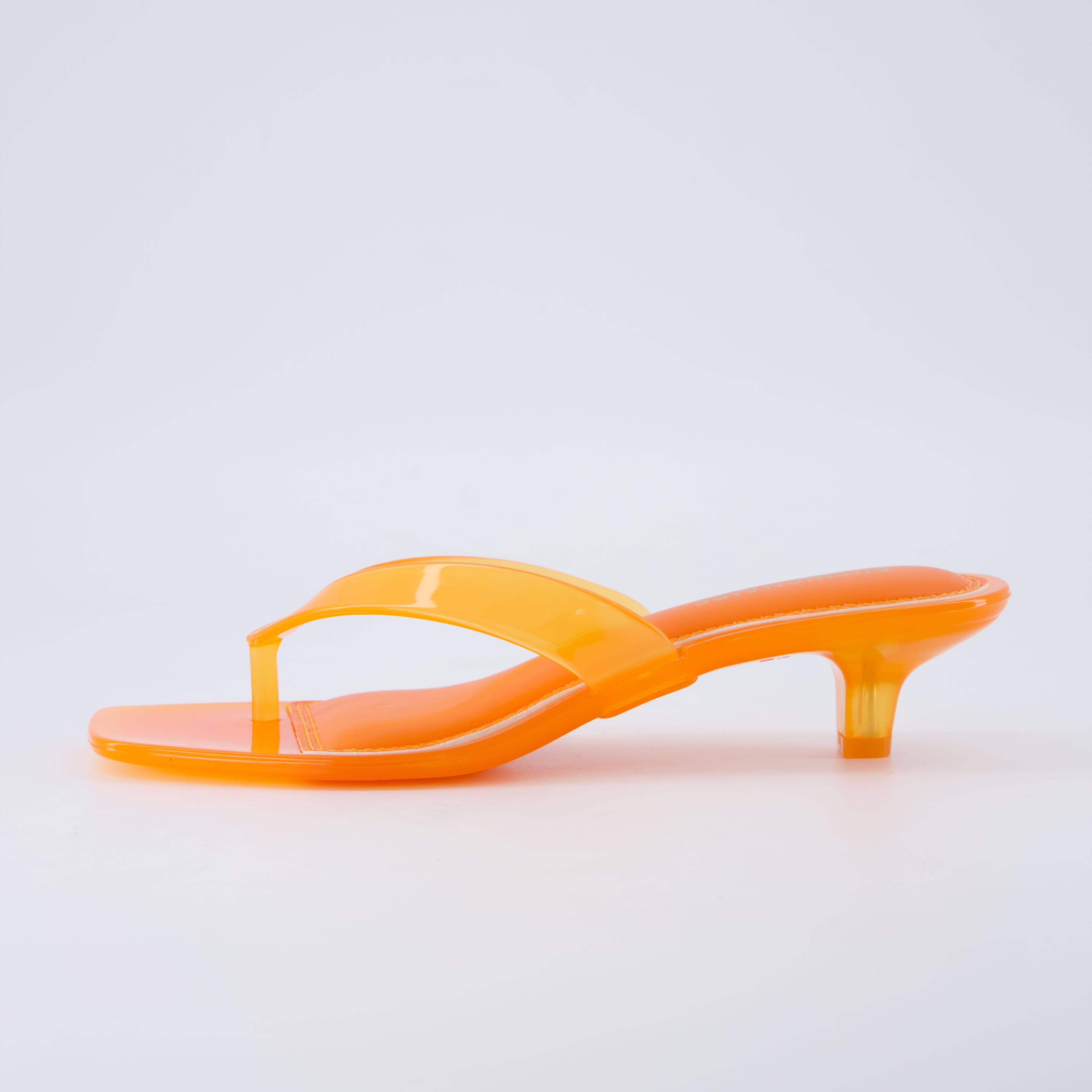 Riot Jelly Thong Kitten Heels