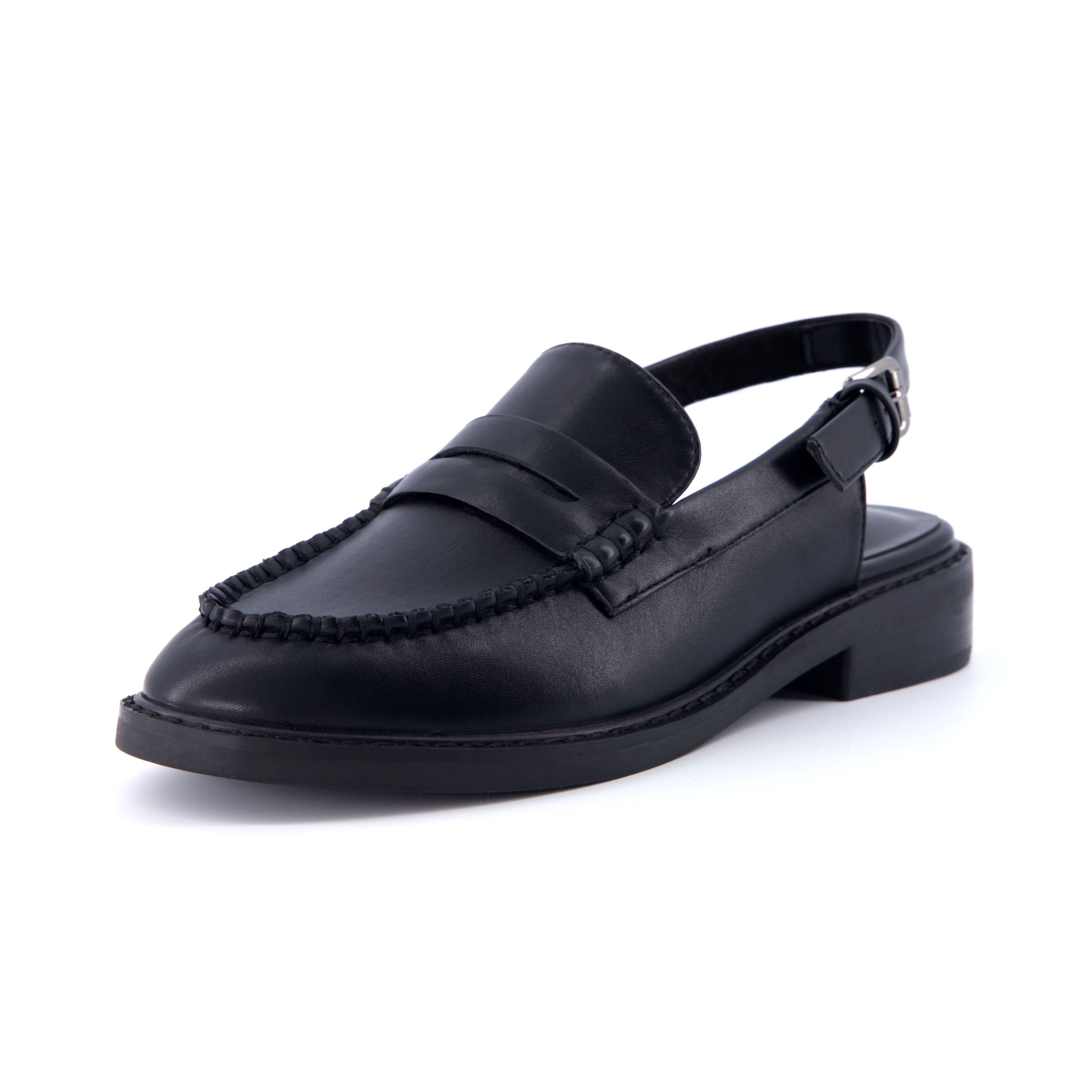 Romance Sling Back Loafer Black