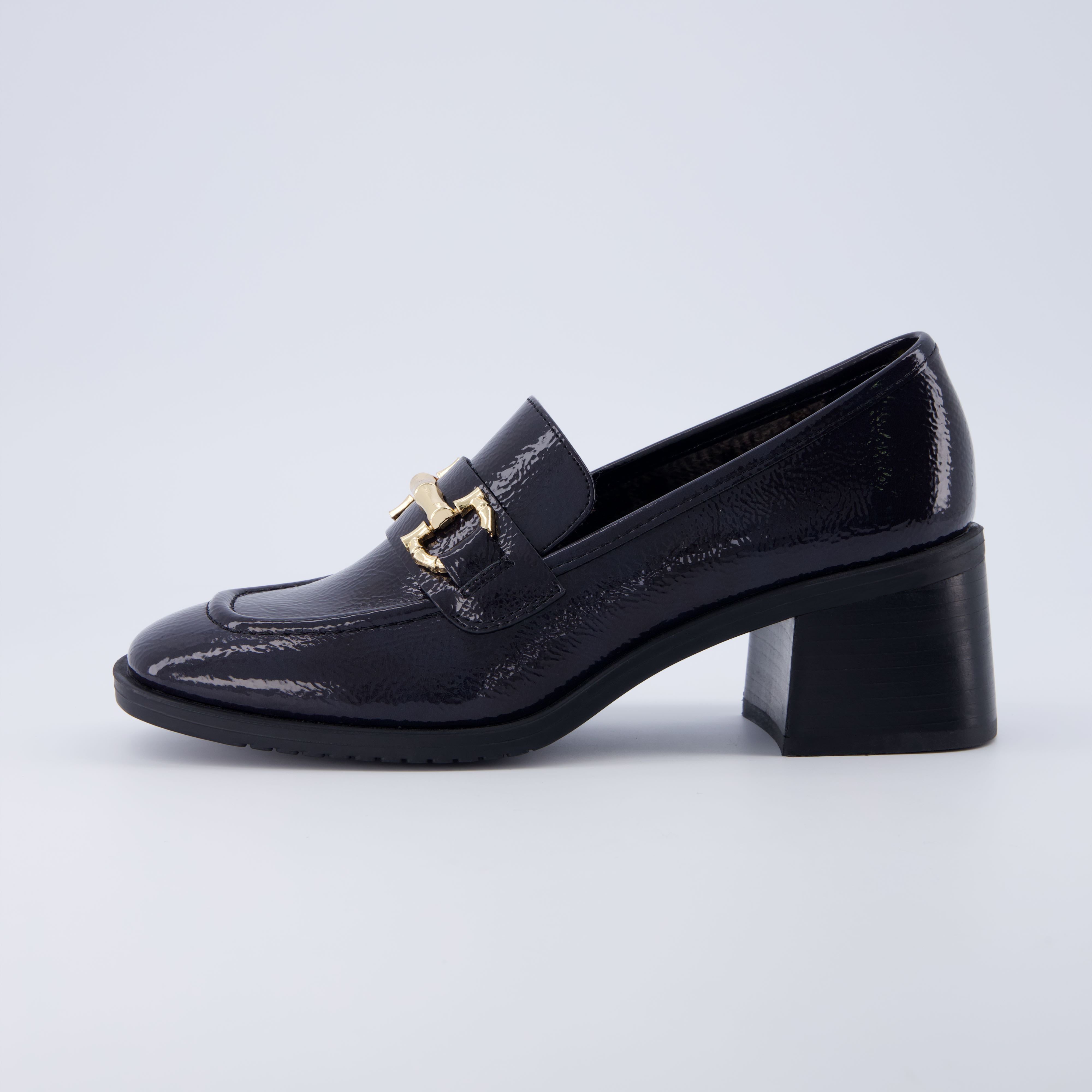 Royal Heeled Loafer Charcoal