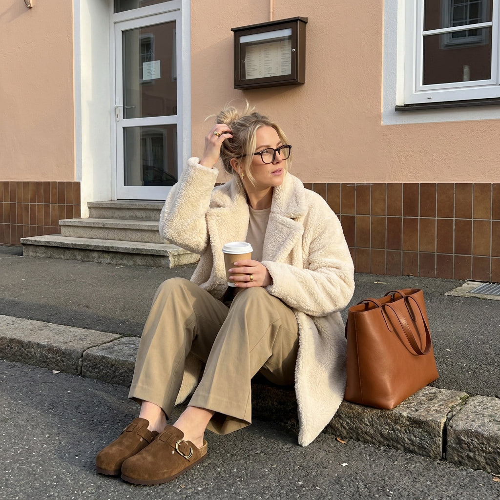 Ruben Leather Womens Clogs