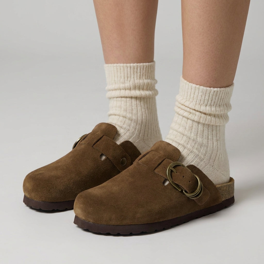 Ruben Leather Womens Clogs