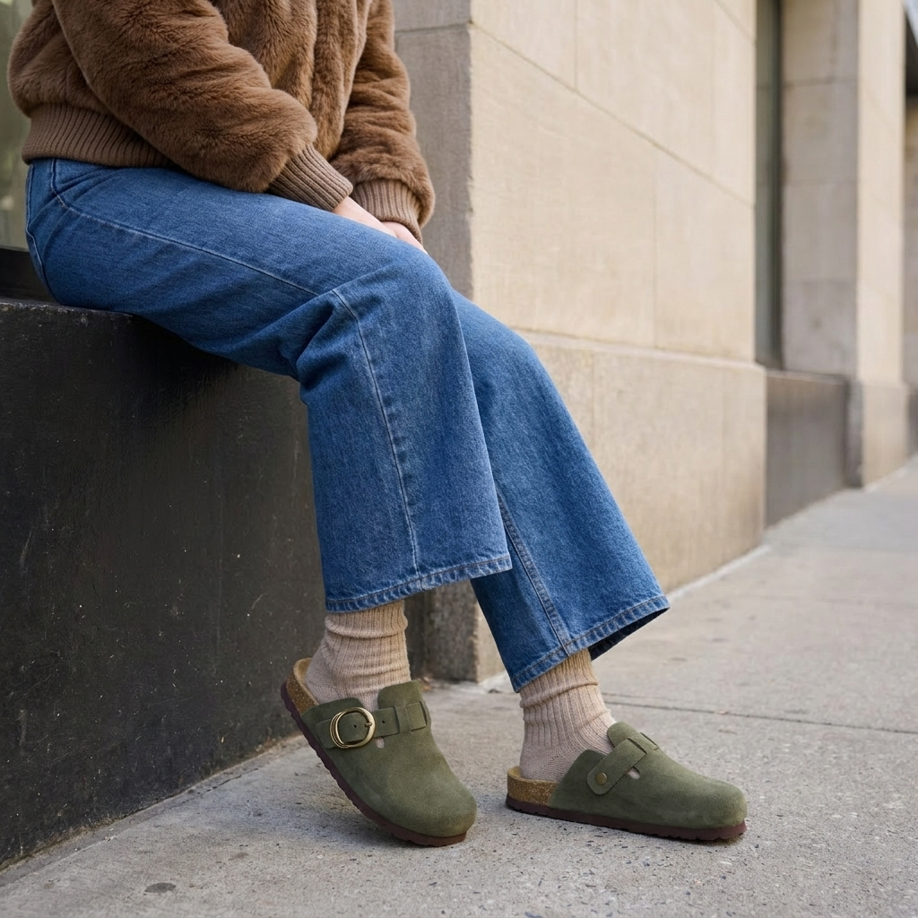 Ruben Leather Womens Clogs