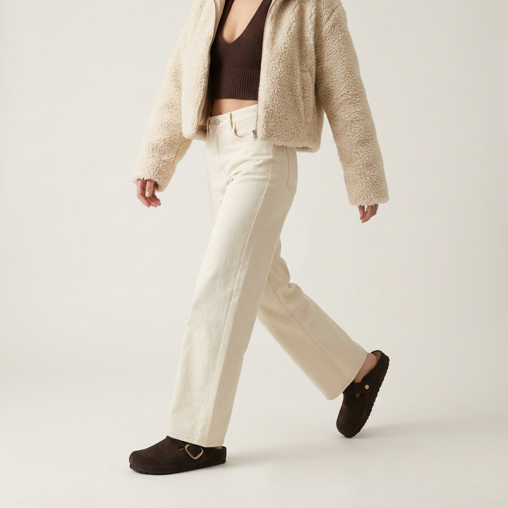 Rusty Leather Clogs Chocolate