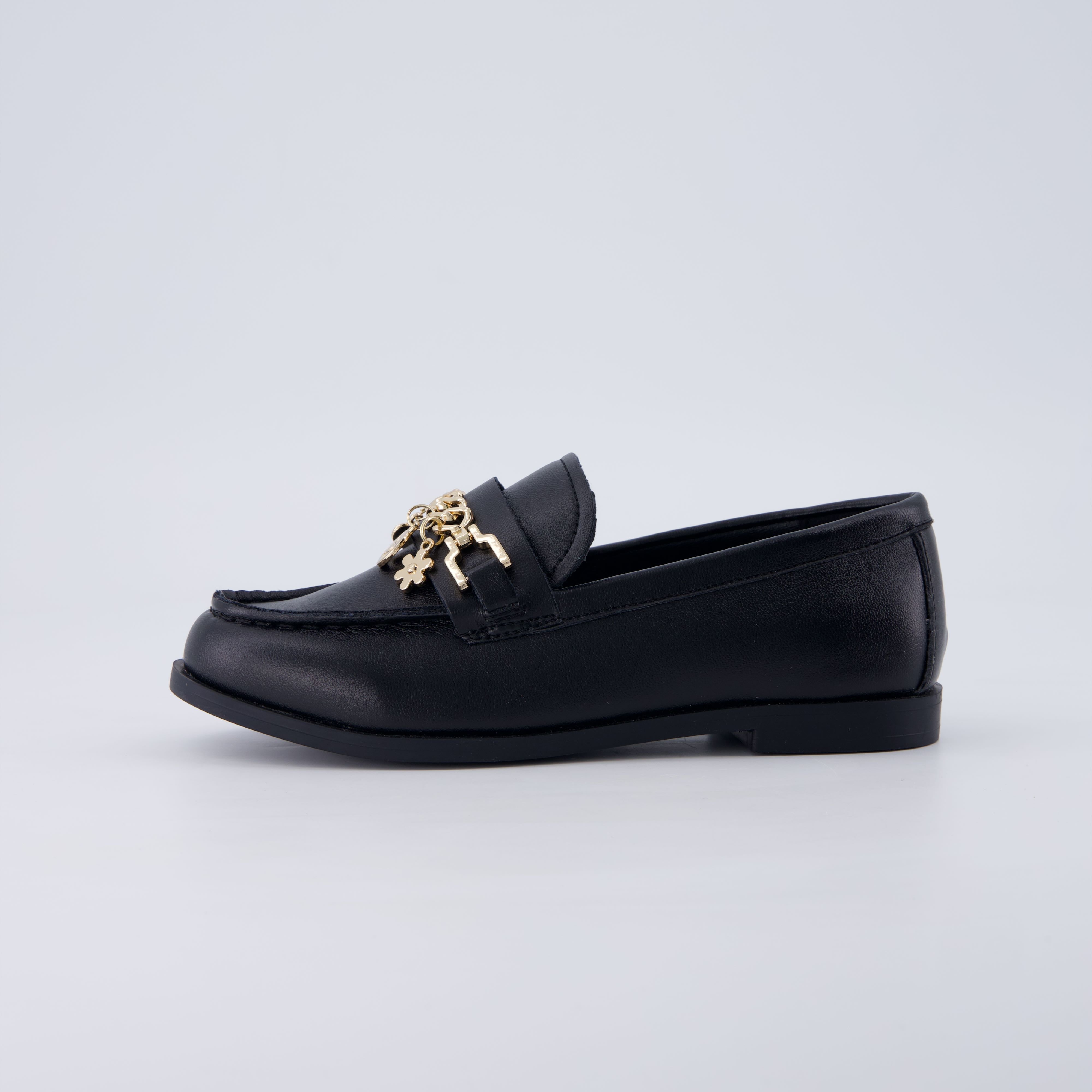 Rye Kids Penny Loafers Black Smooth Medium