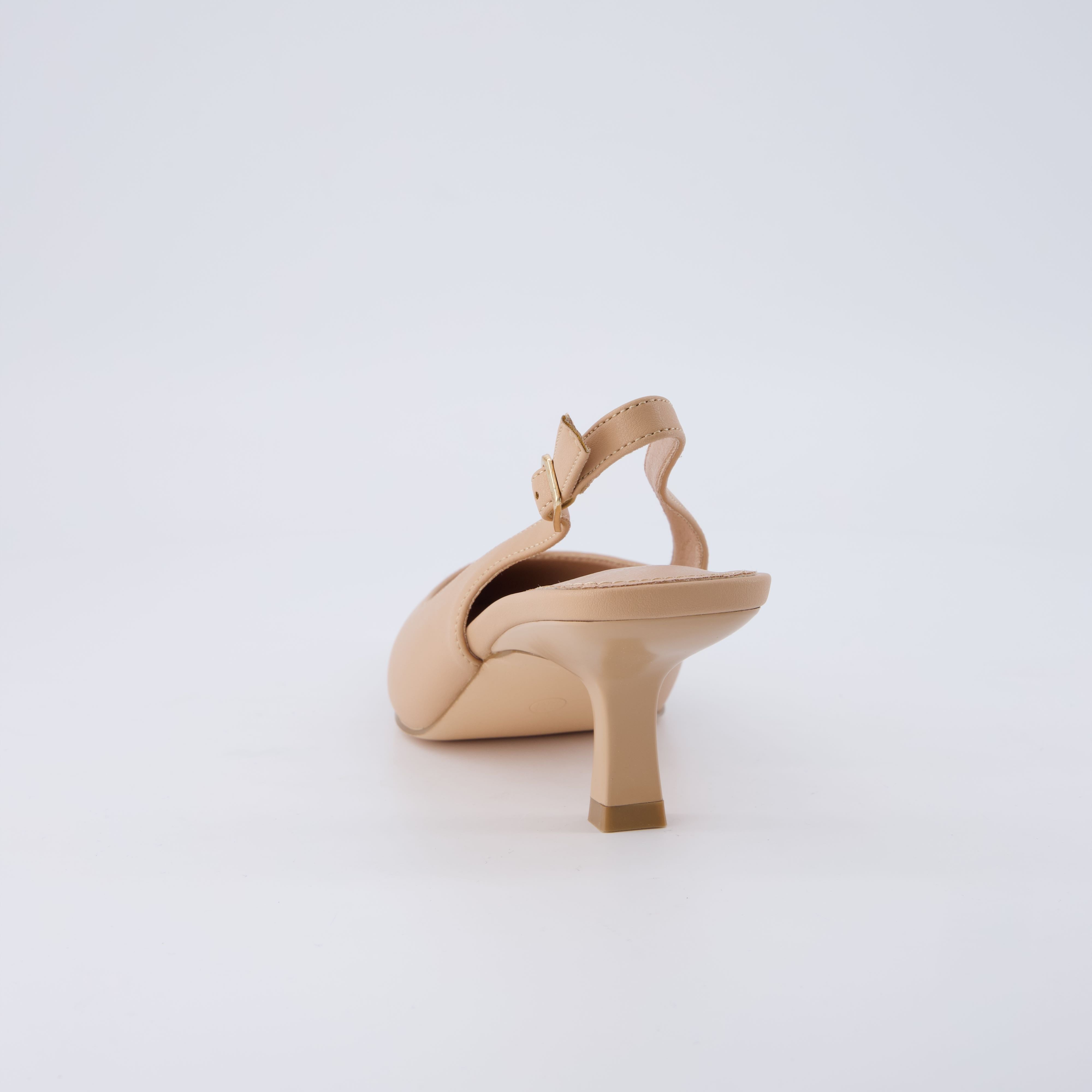 Saby Slingback Kitten Heels Smooth Nude Medium