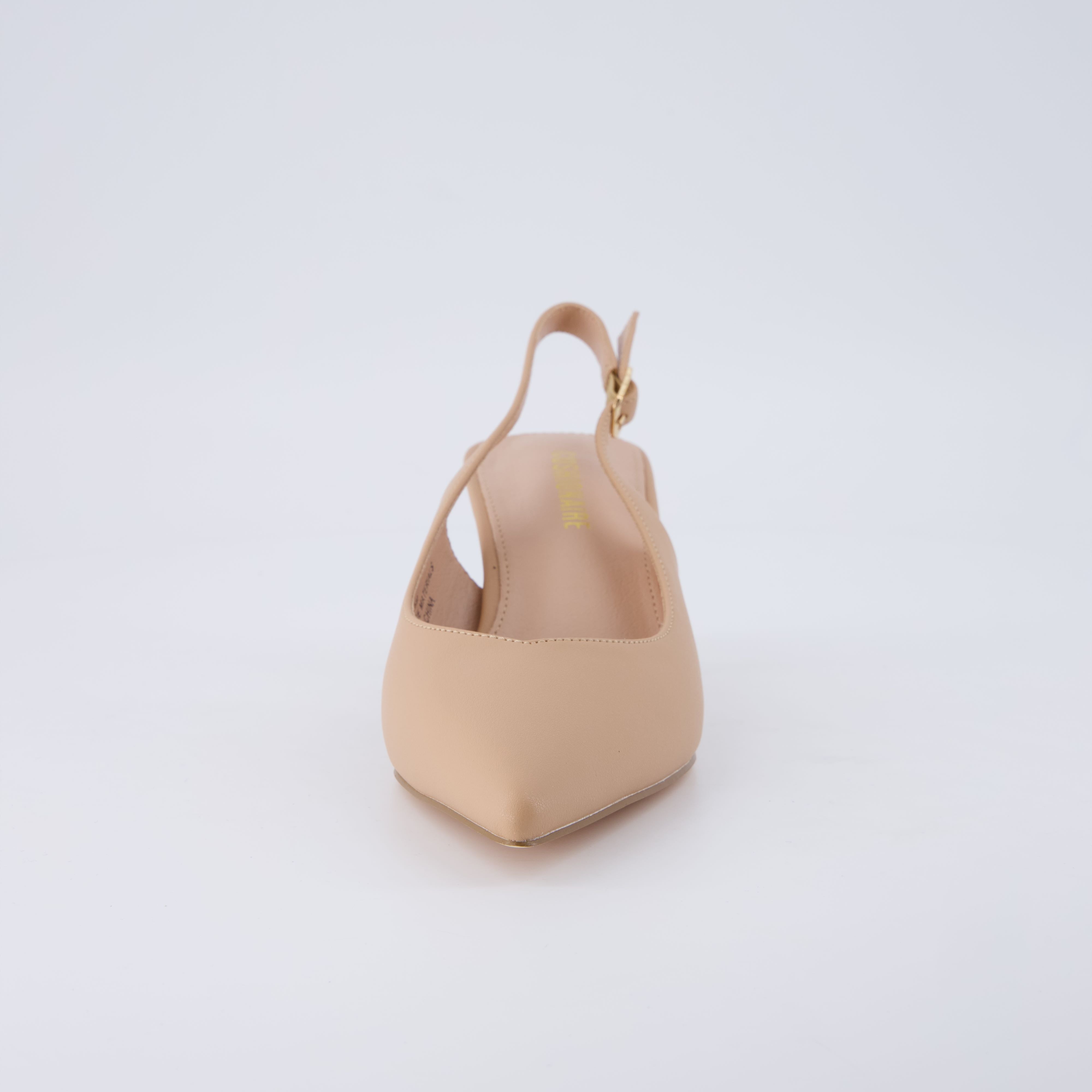 Saby Slingback Kitten Heels Smooth Nude Medium