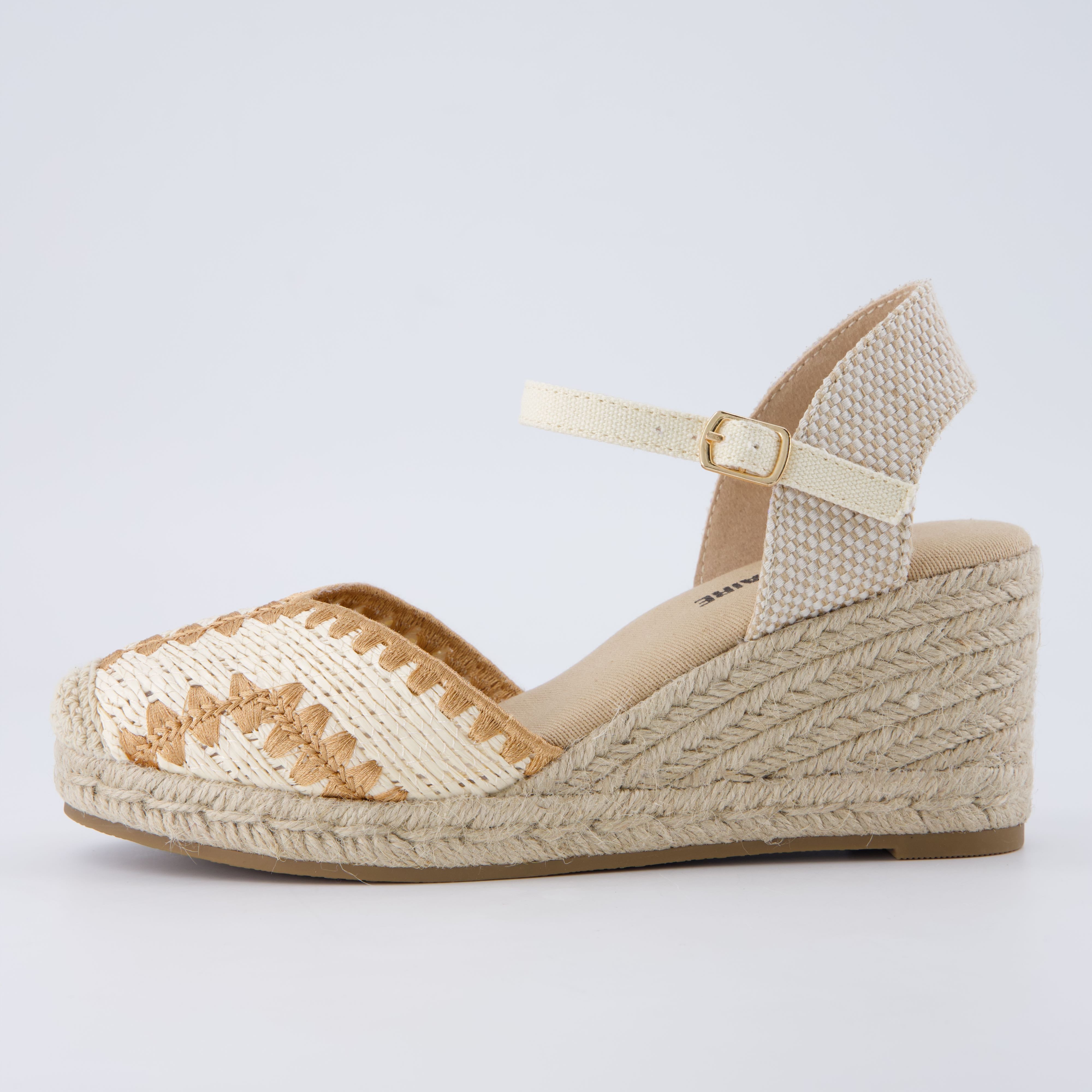 Samba Raffia Espadrilles Beige
