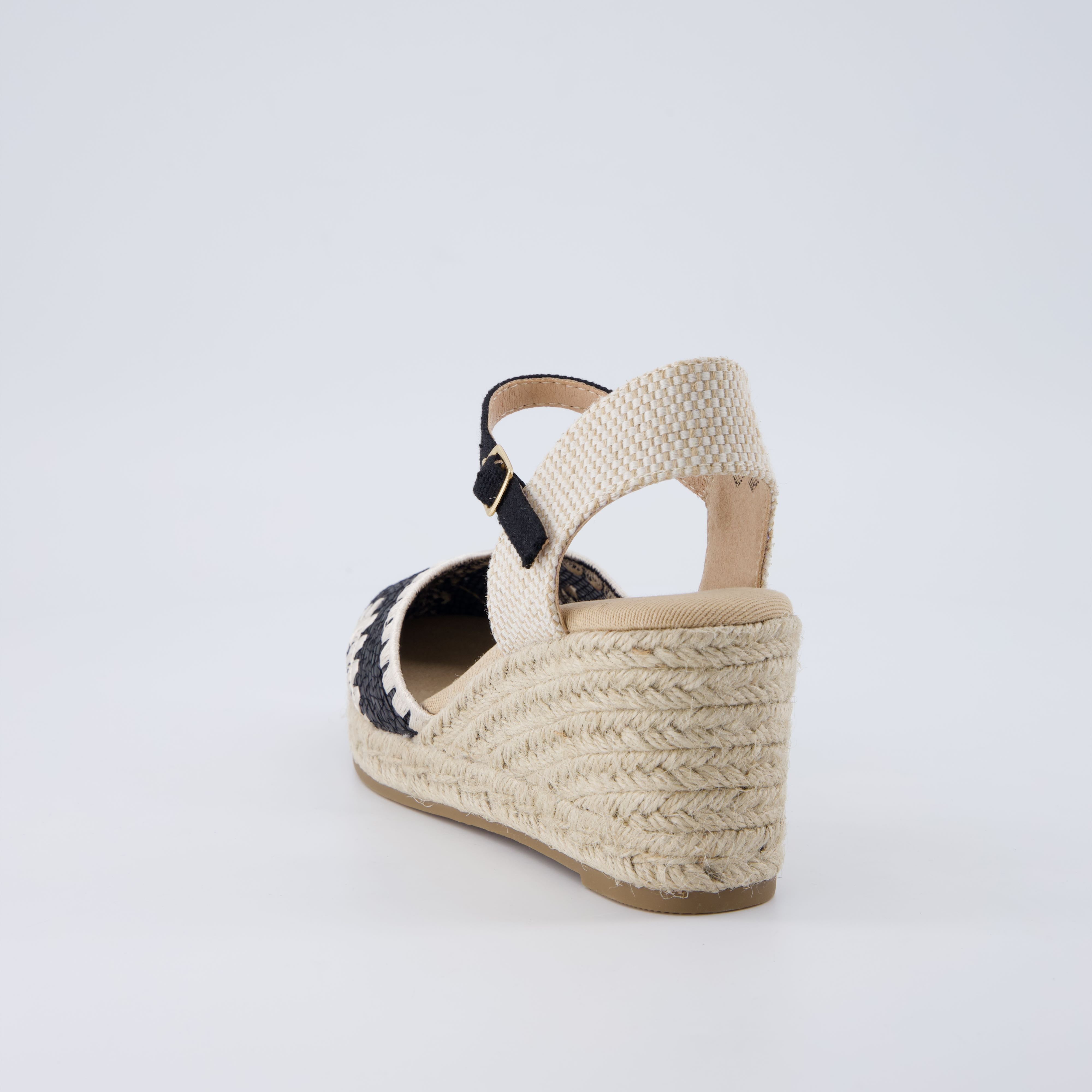 Samba Raffia Espadrilles Black