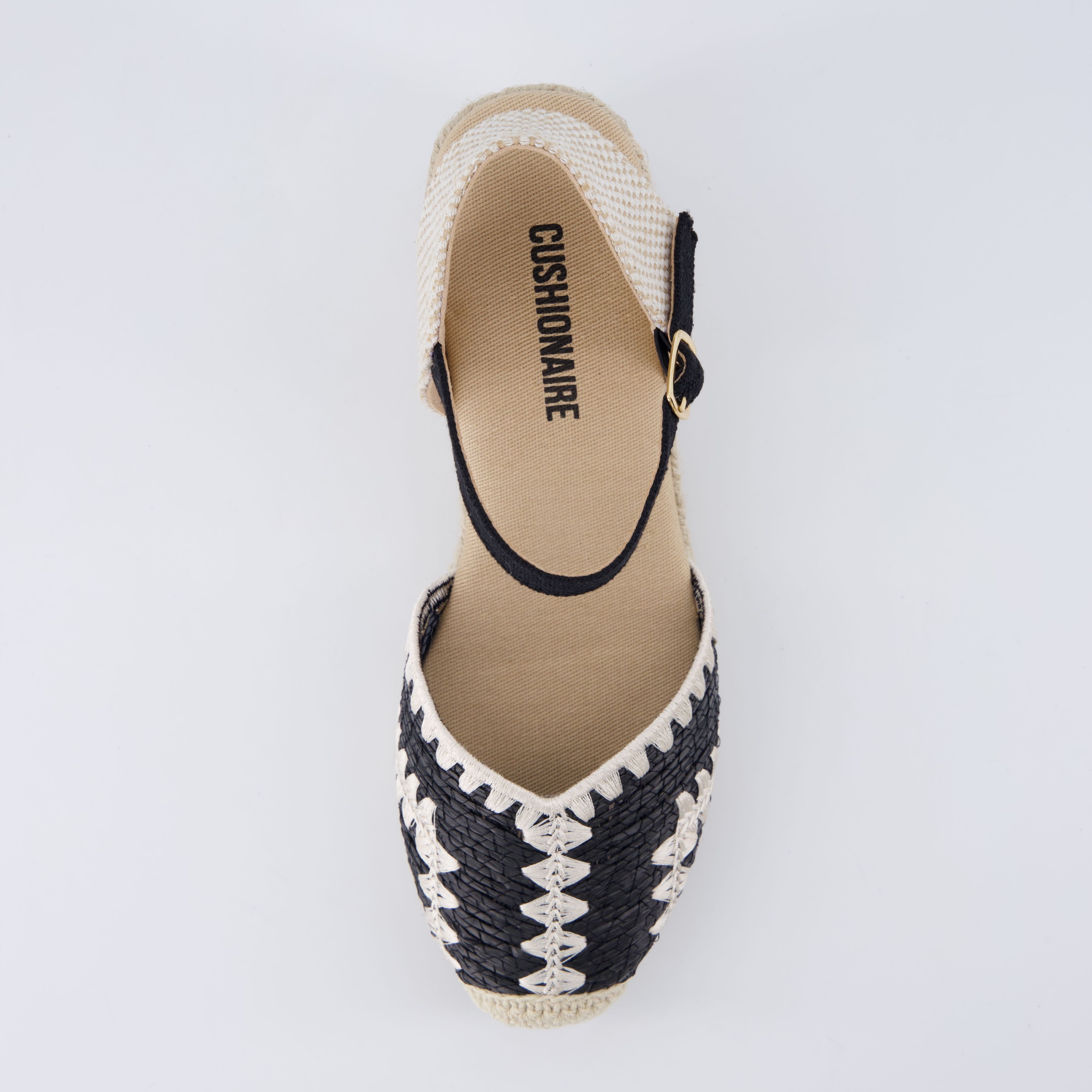 Samba Raffia Espadrilles Black