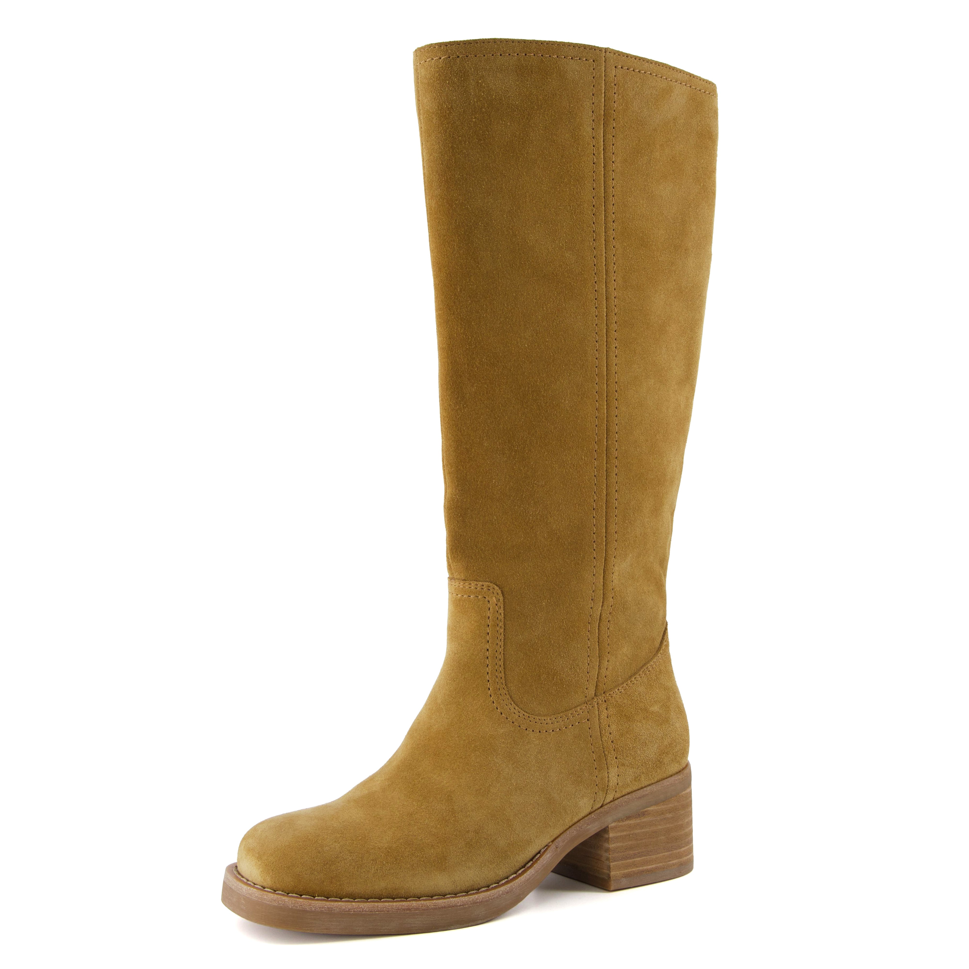 Sawyer Leather Boot Camel Suede Medium