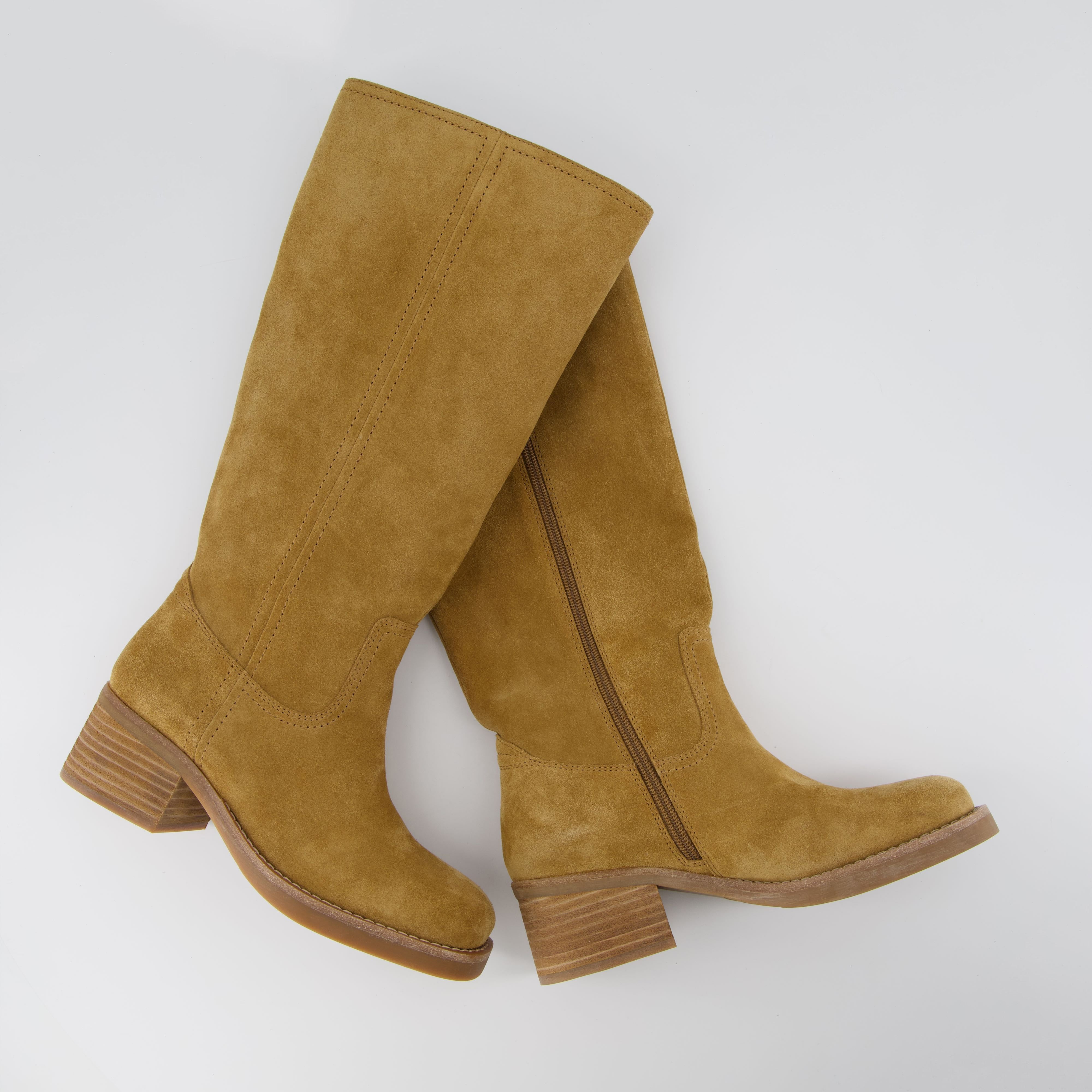 Sawyer Leather Boot Camel Suede Medium