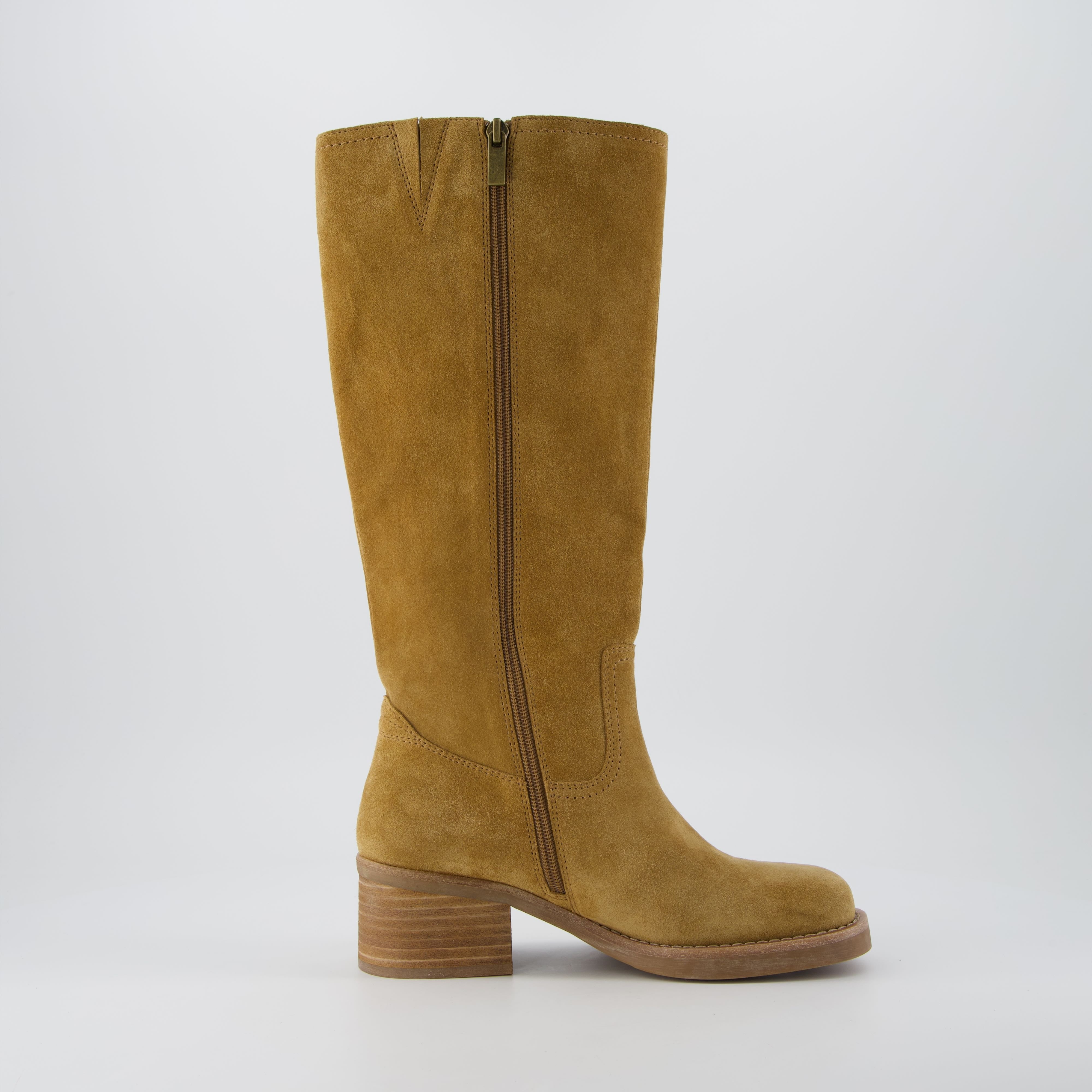 Sawyer Leather Boot Camel Suede Medium