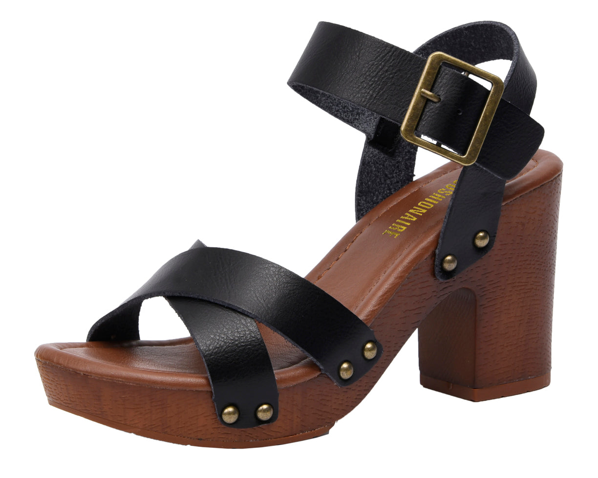 Dunes Sayer Faux Wood Sandal