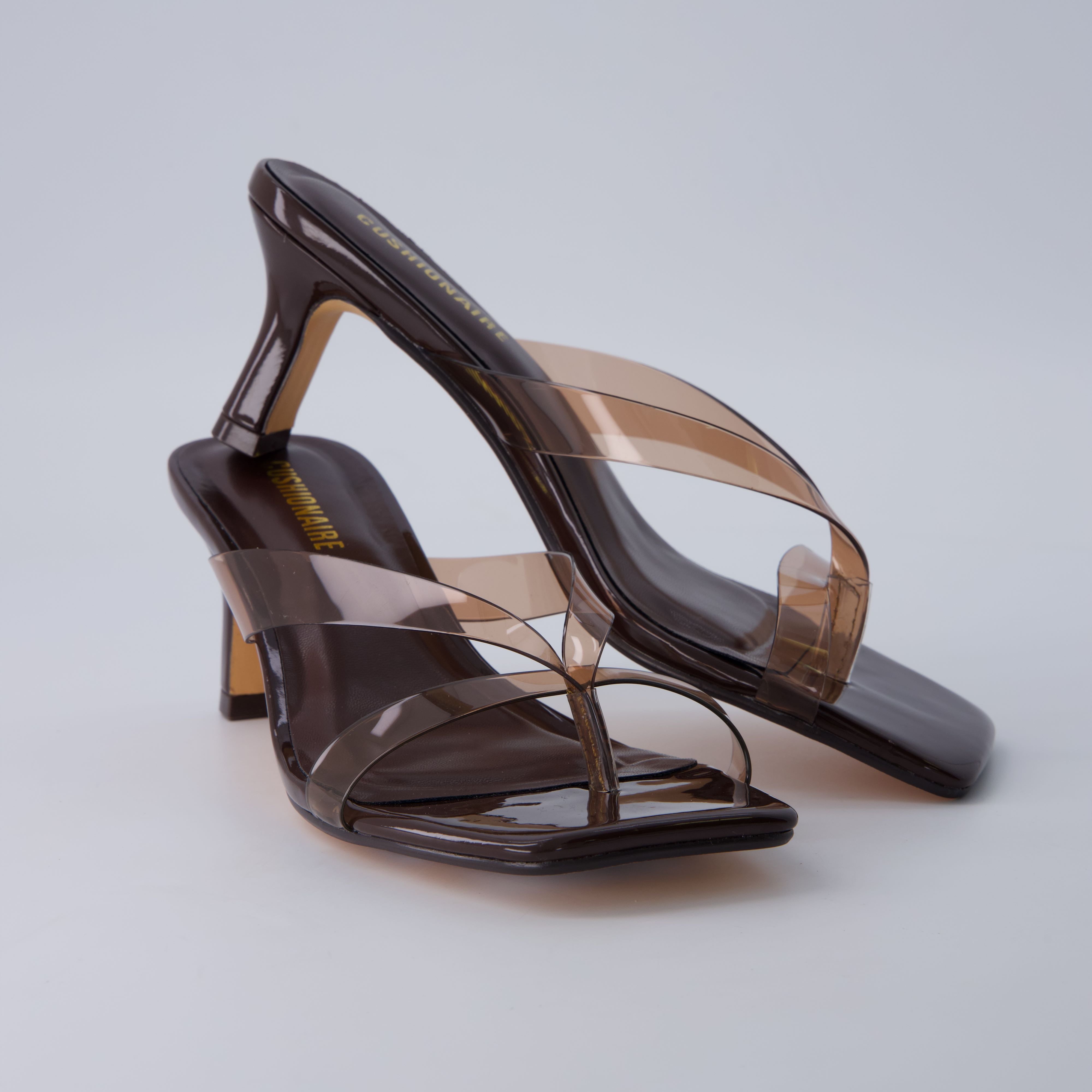 Shana Jelly Strap Heels Cafe Medium