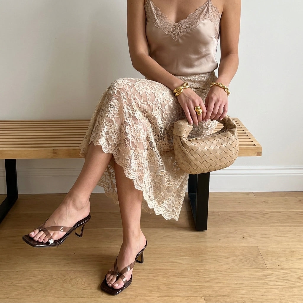 Shana Jelly Strap Heels Cafe Medium