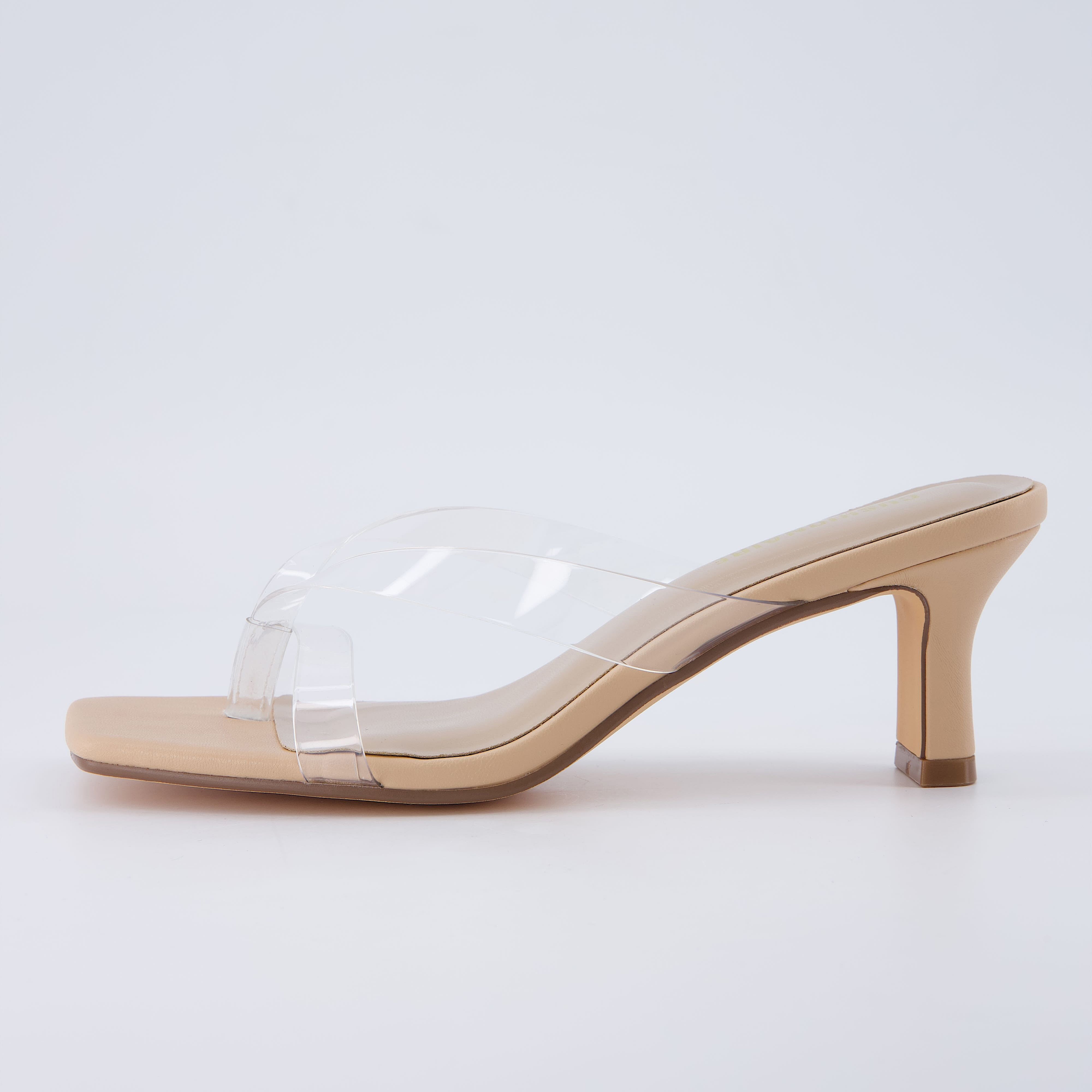 Shana Jelly Strap Heels Clear Medium