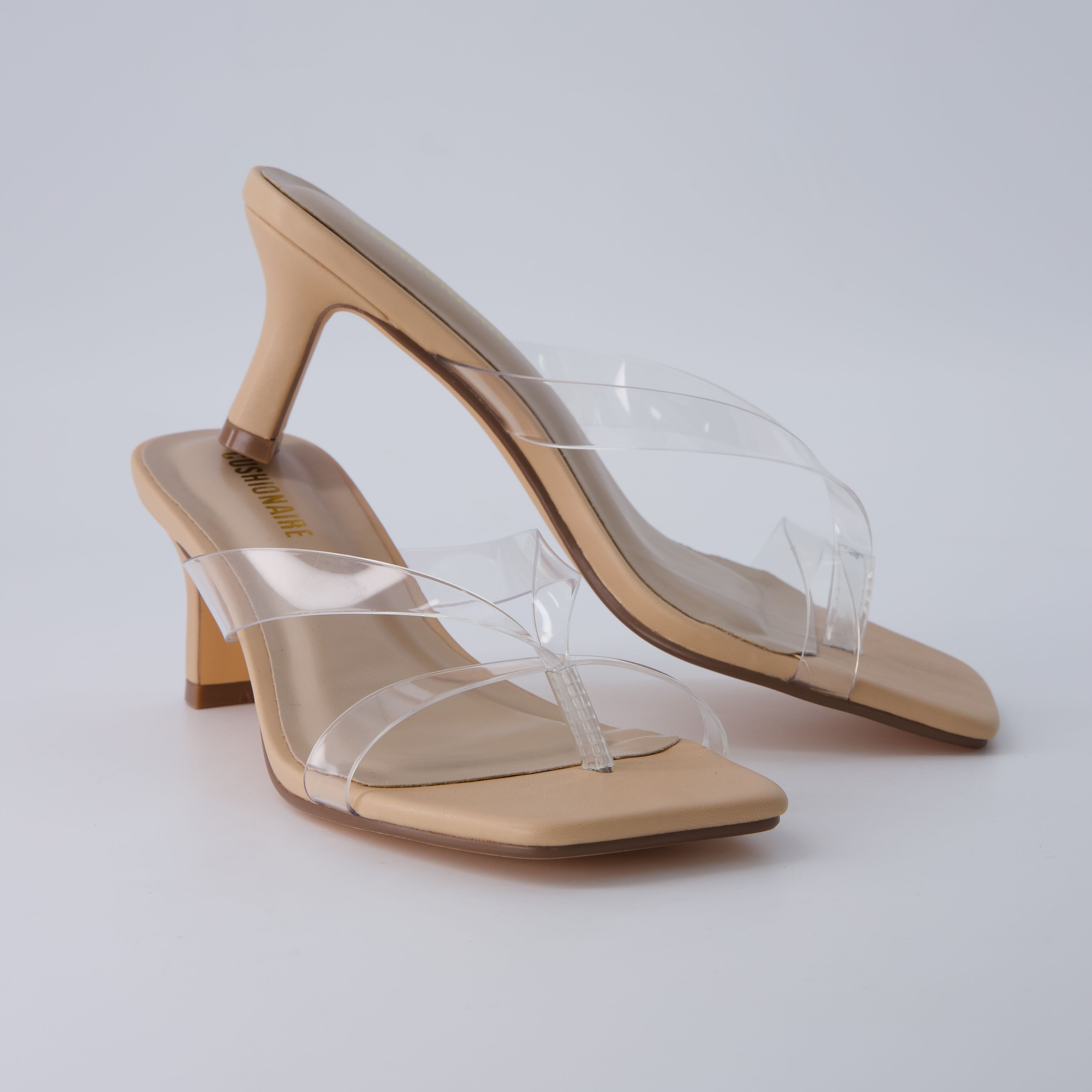 Shana Jelly Strap Heels Clear Medium