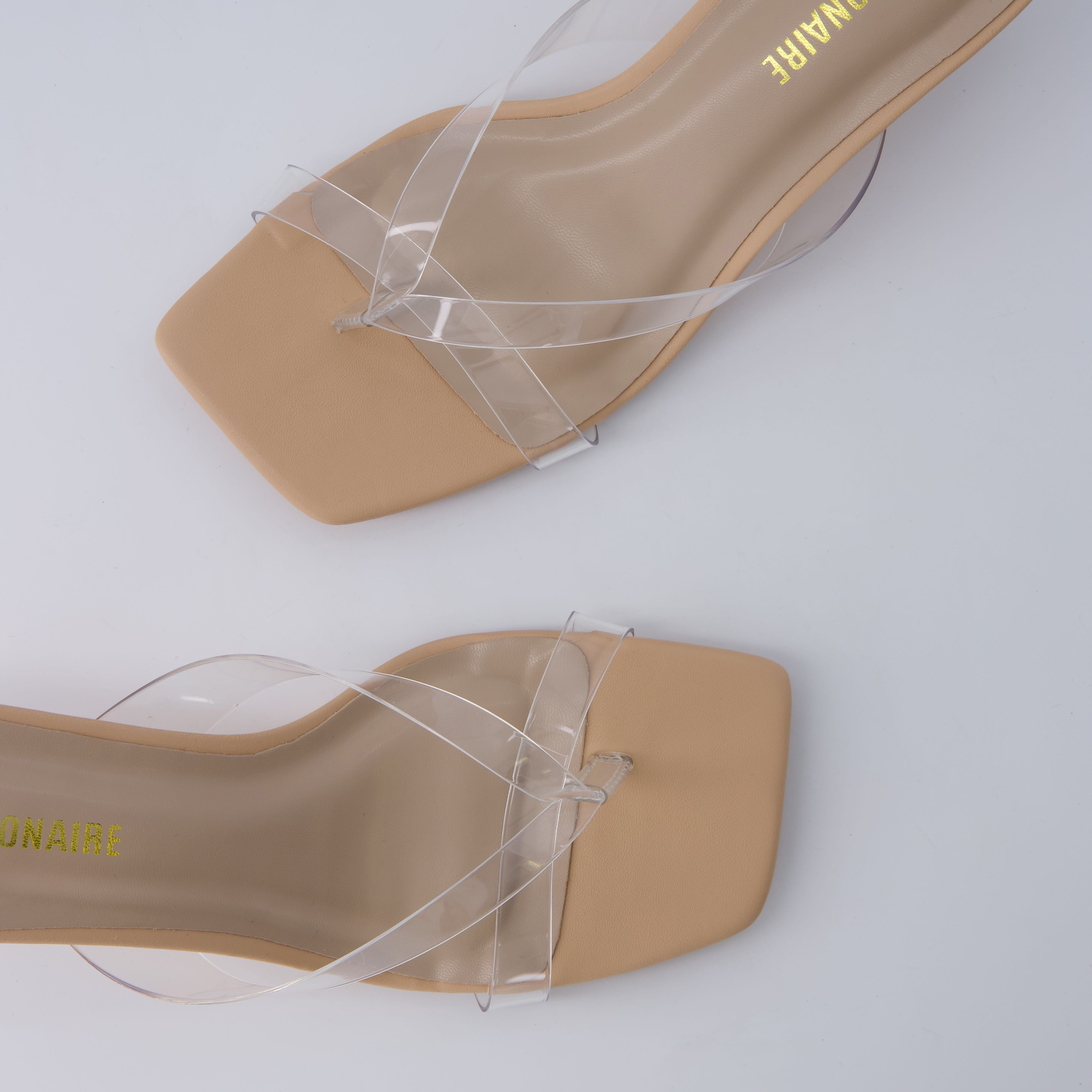 Shana Jelly Strap Heels Clear Medium