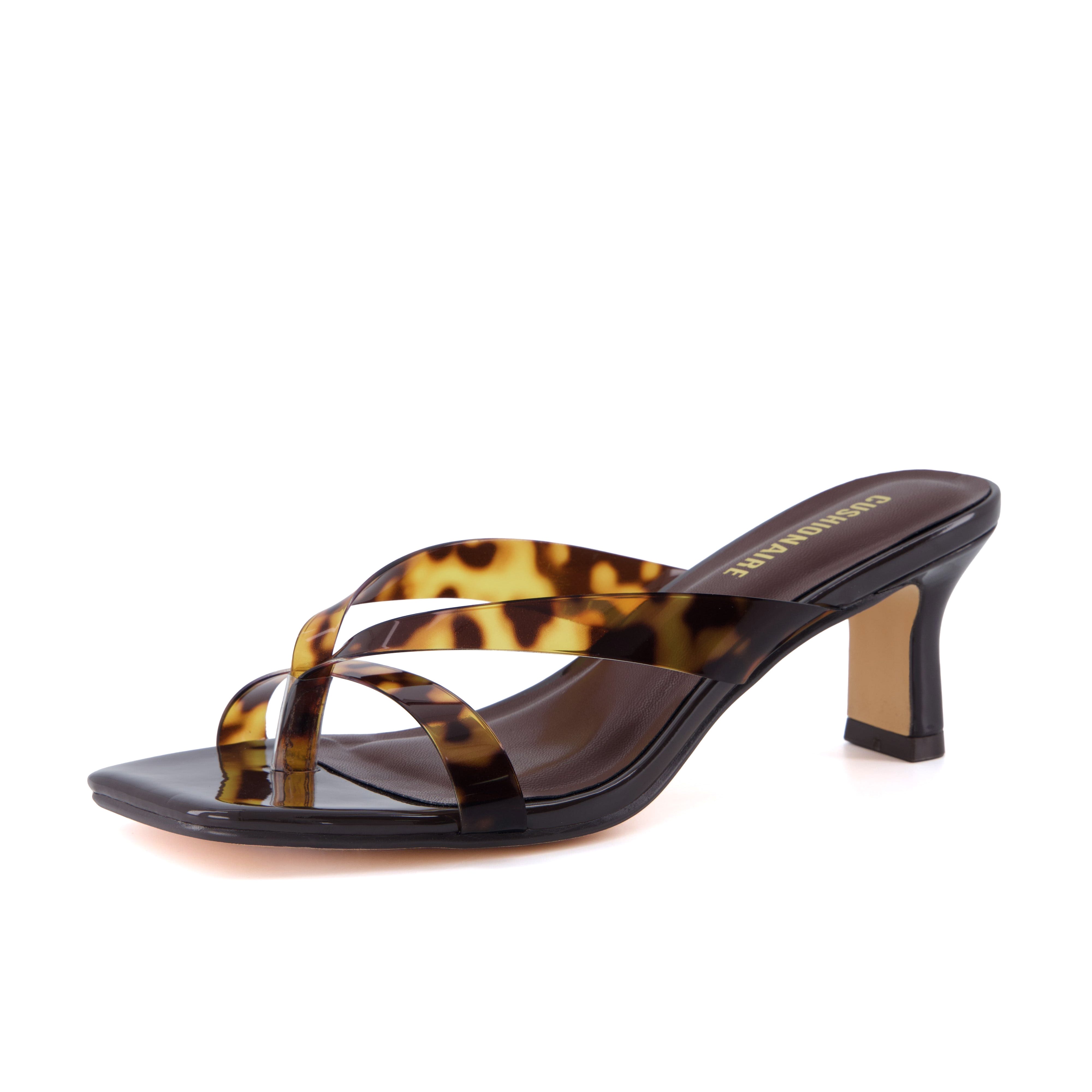 Shana Jelly Strap Heels Tortoise Medium