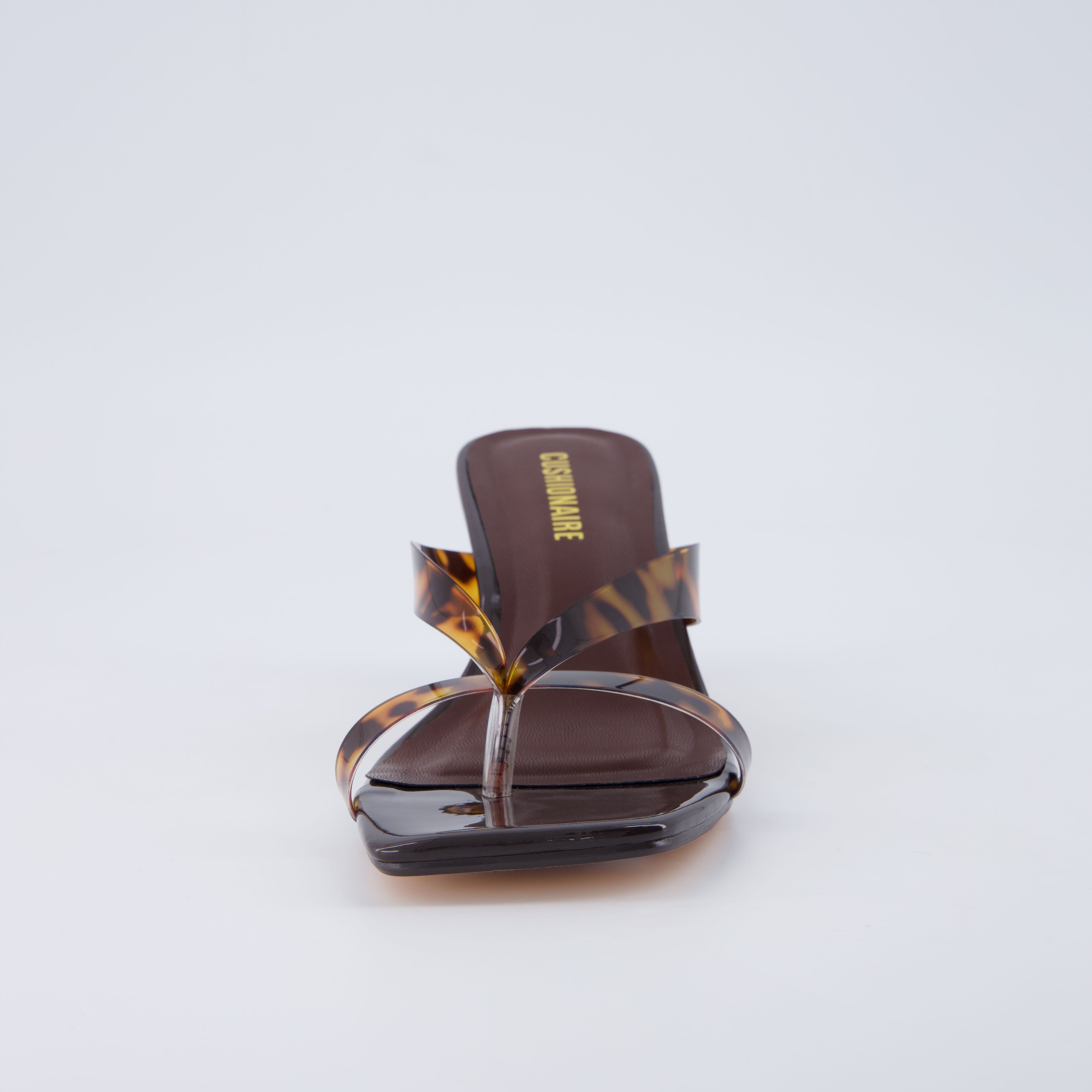 Shana Jelly Strap Heels Tortoise Medium