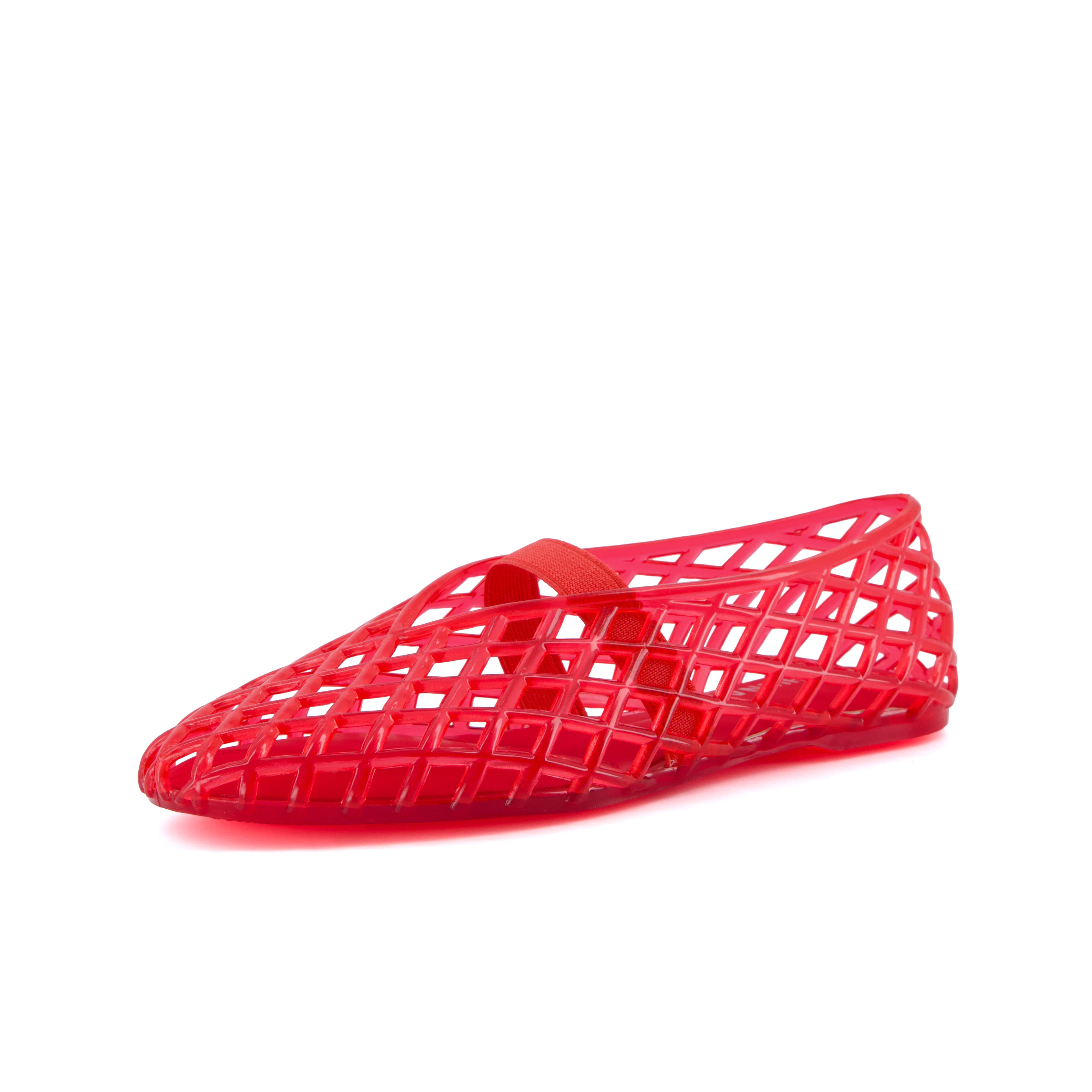 Siesta Girls Jelly Ballet Flats Red Medium
