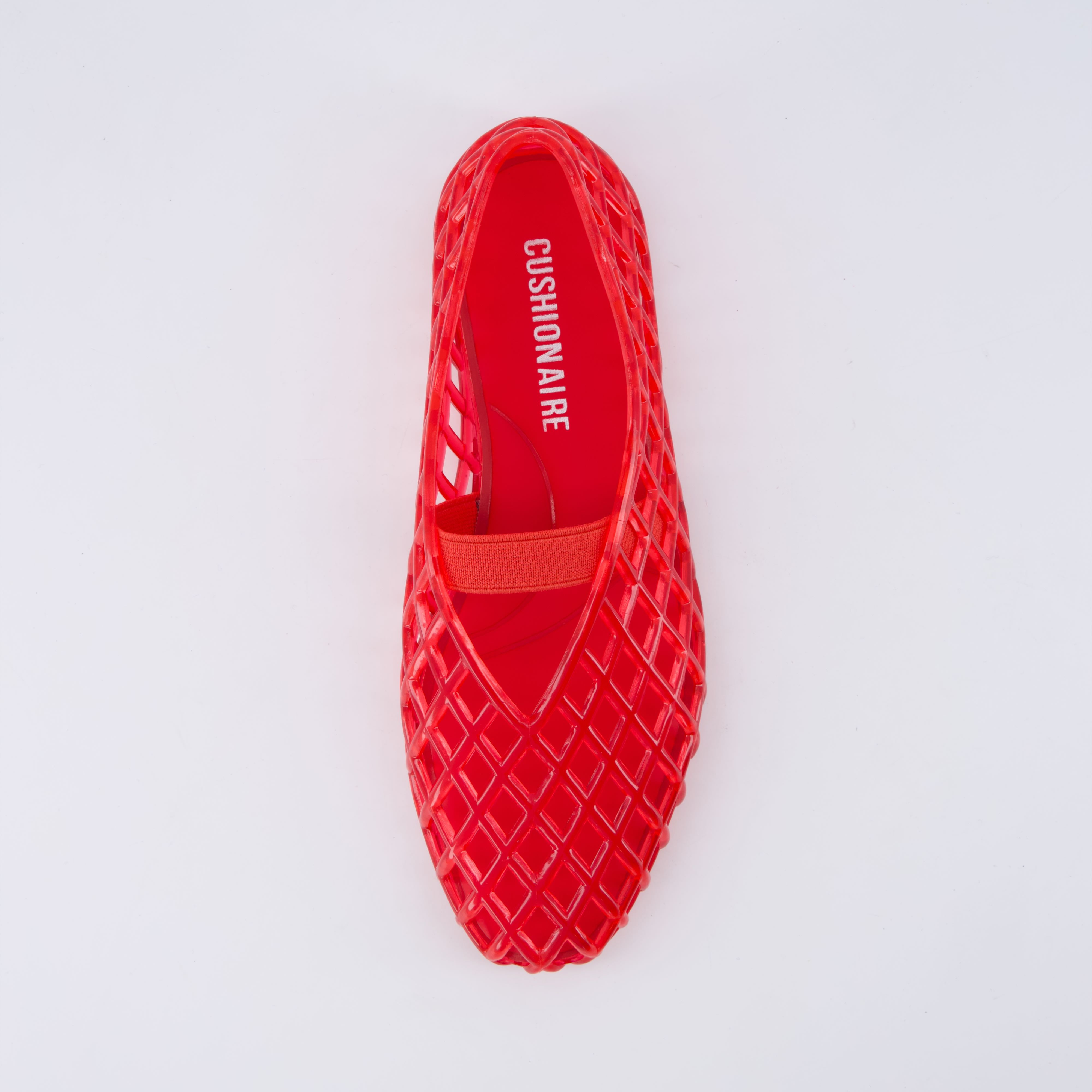 Siesta Girls Jelly Ballet Flats Red Medium