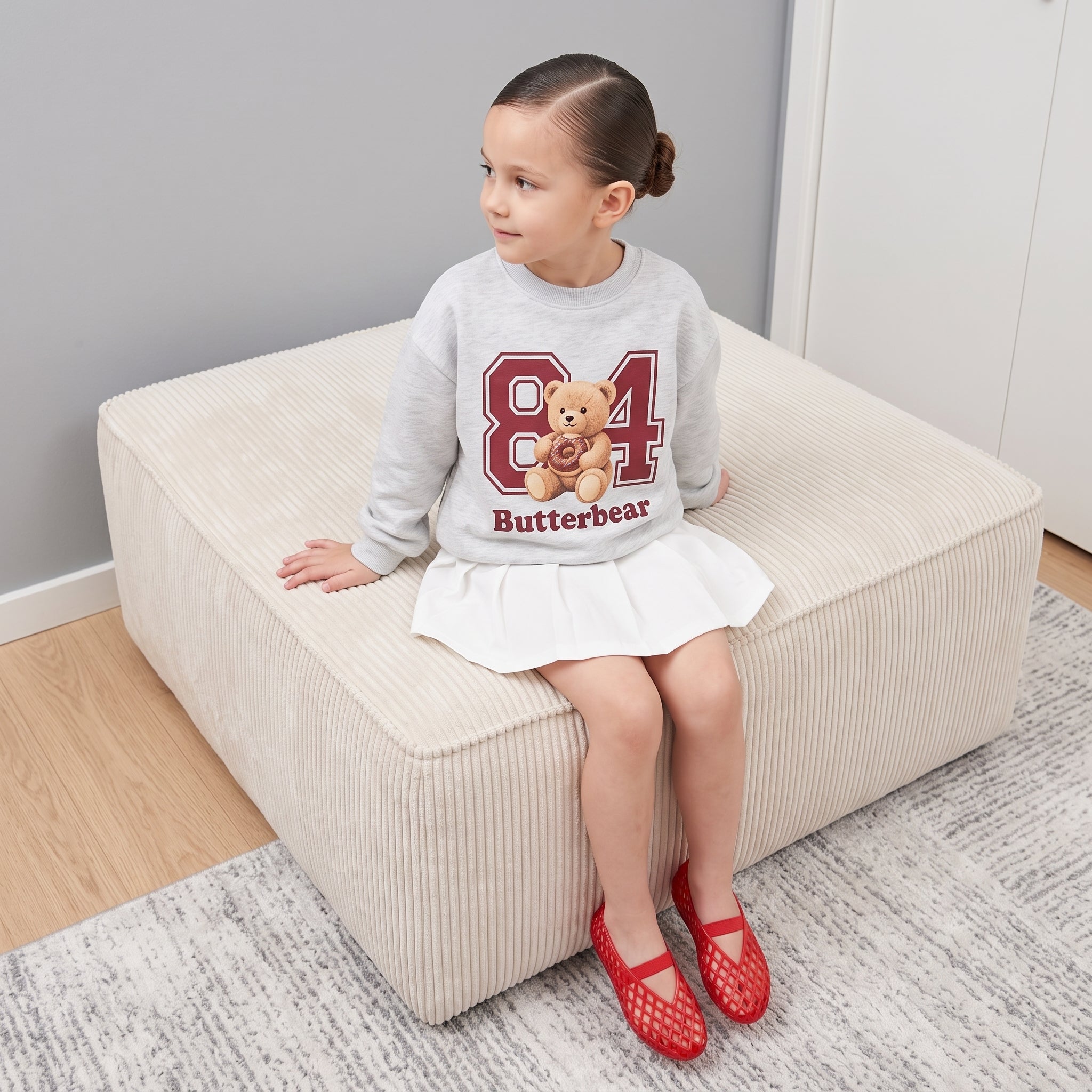 Siesta Girls Jelly Ballet Flats Red Medium