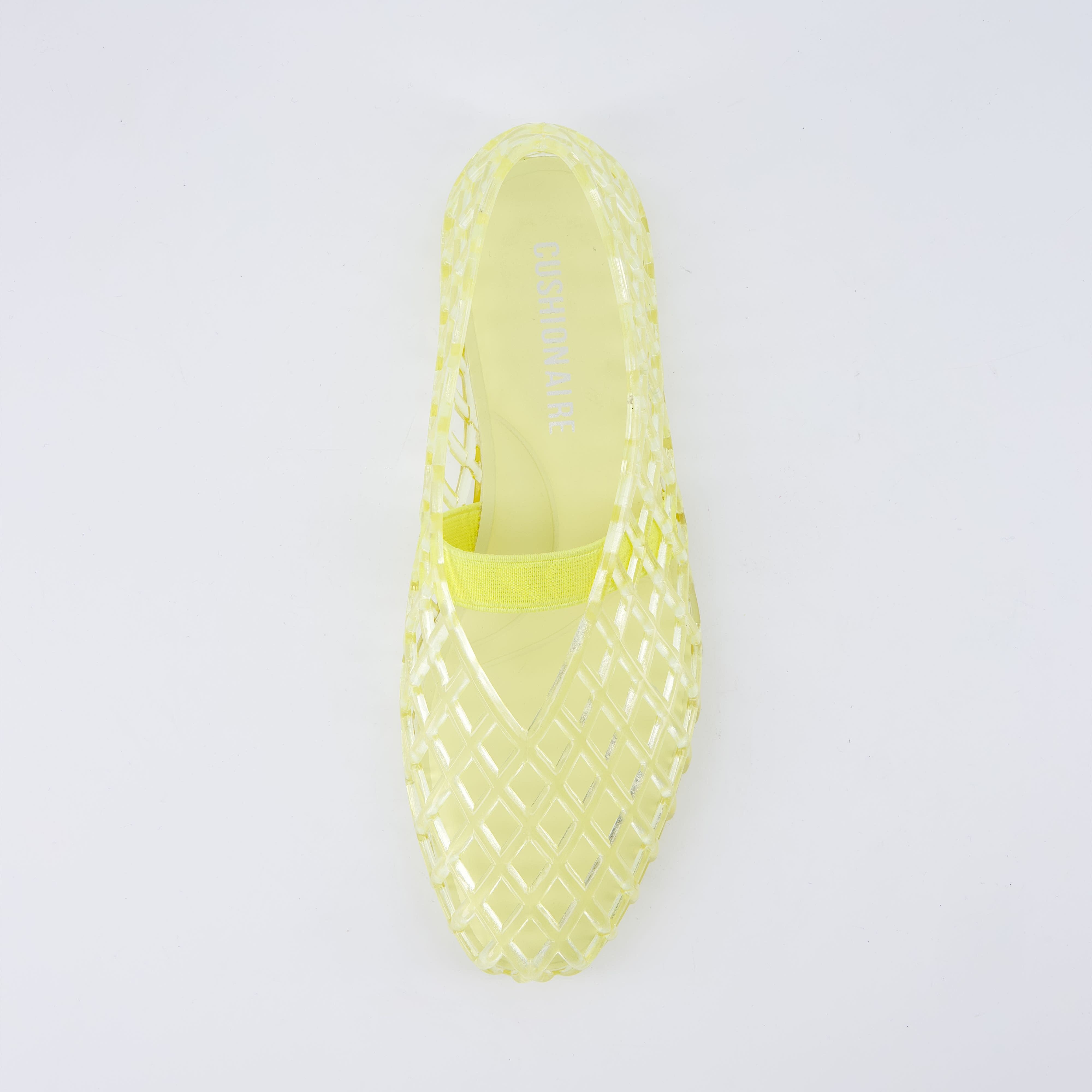 Siesta Girls Jelly Ballet Flats Yellow Medium