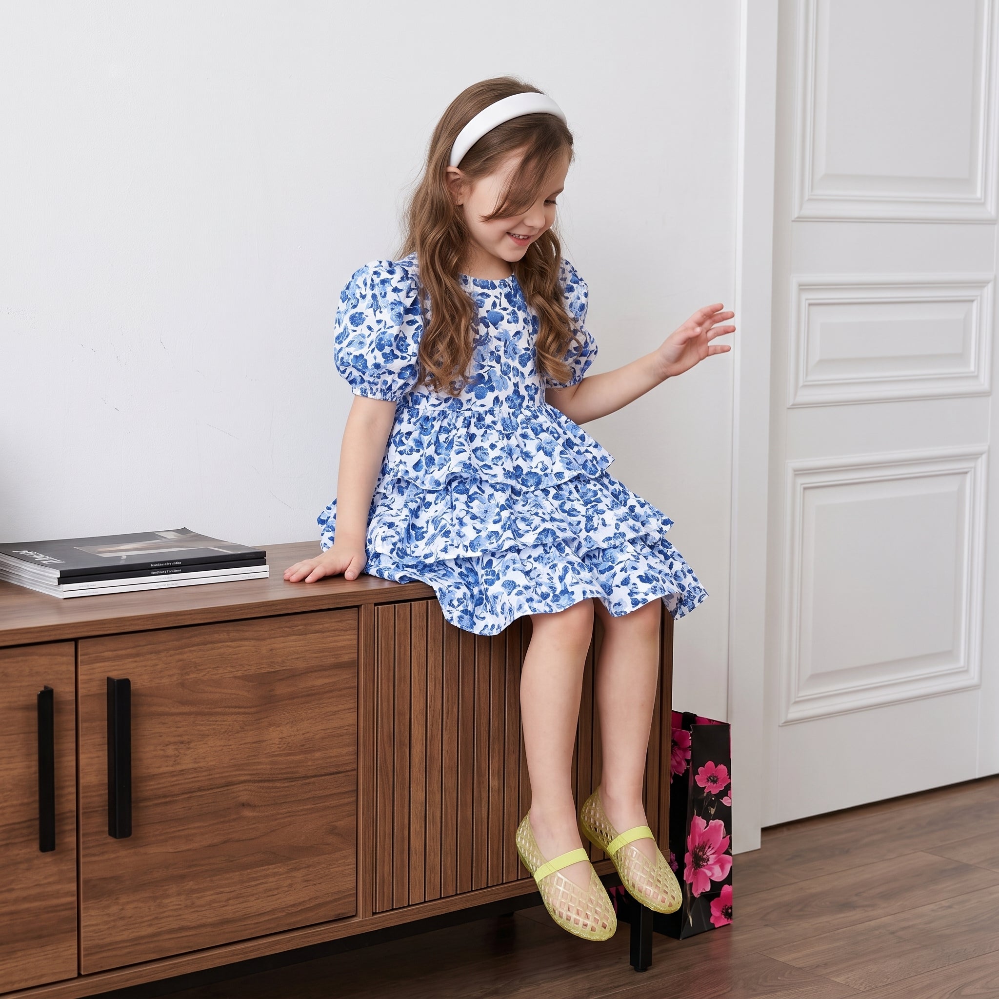 Siesta Girls Jelly Ballet Flats Yellow Medium